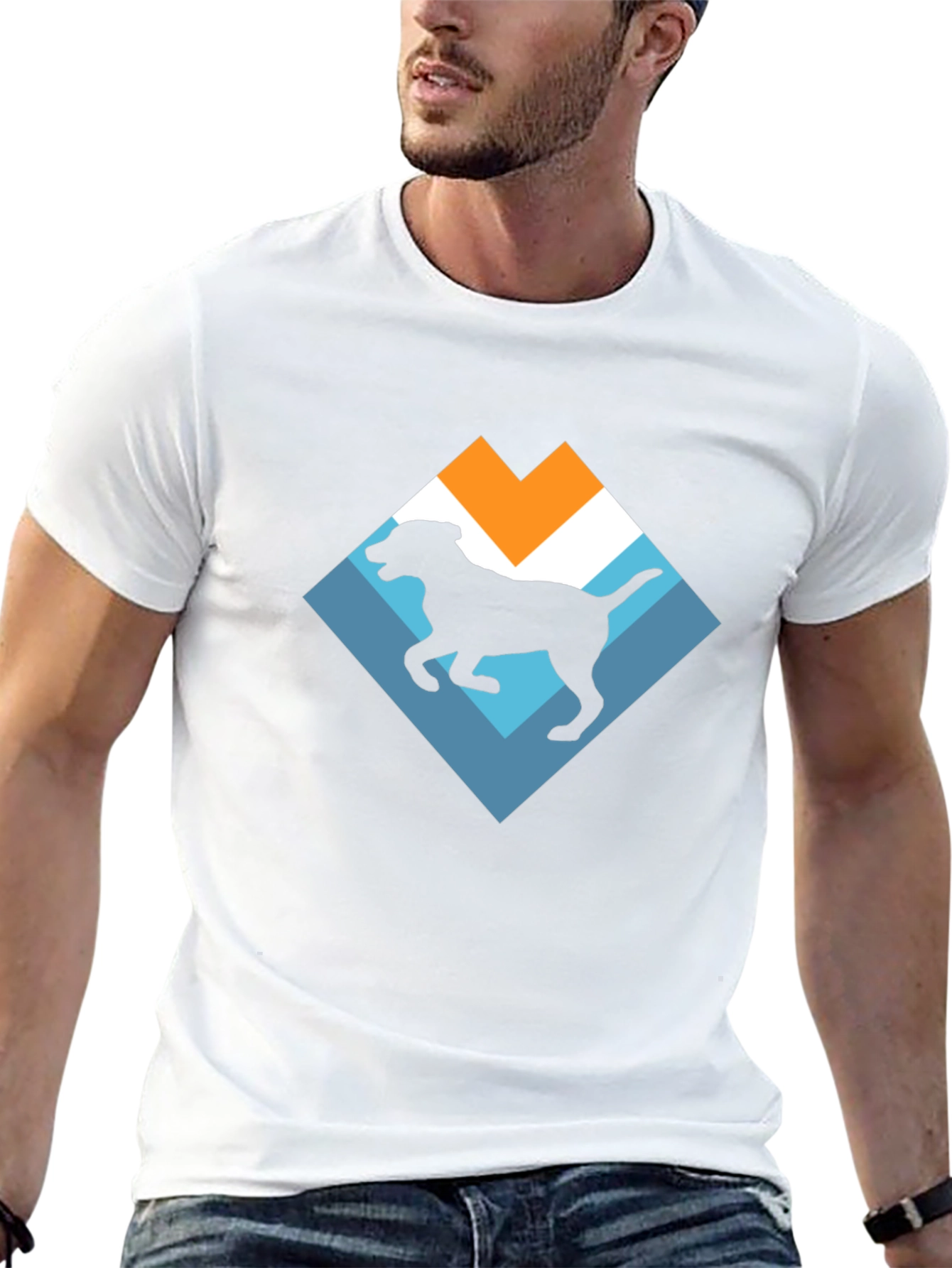 Dog Silhouette Graphic Tee