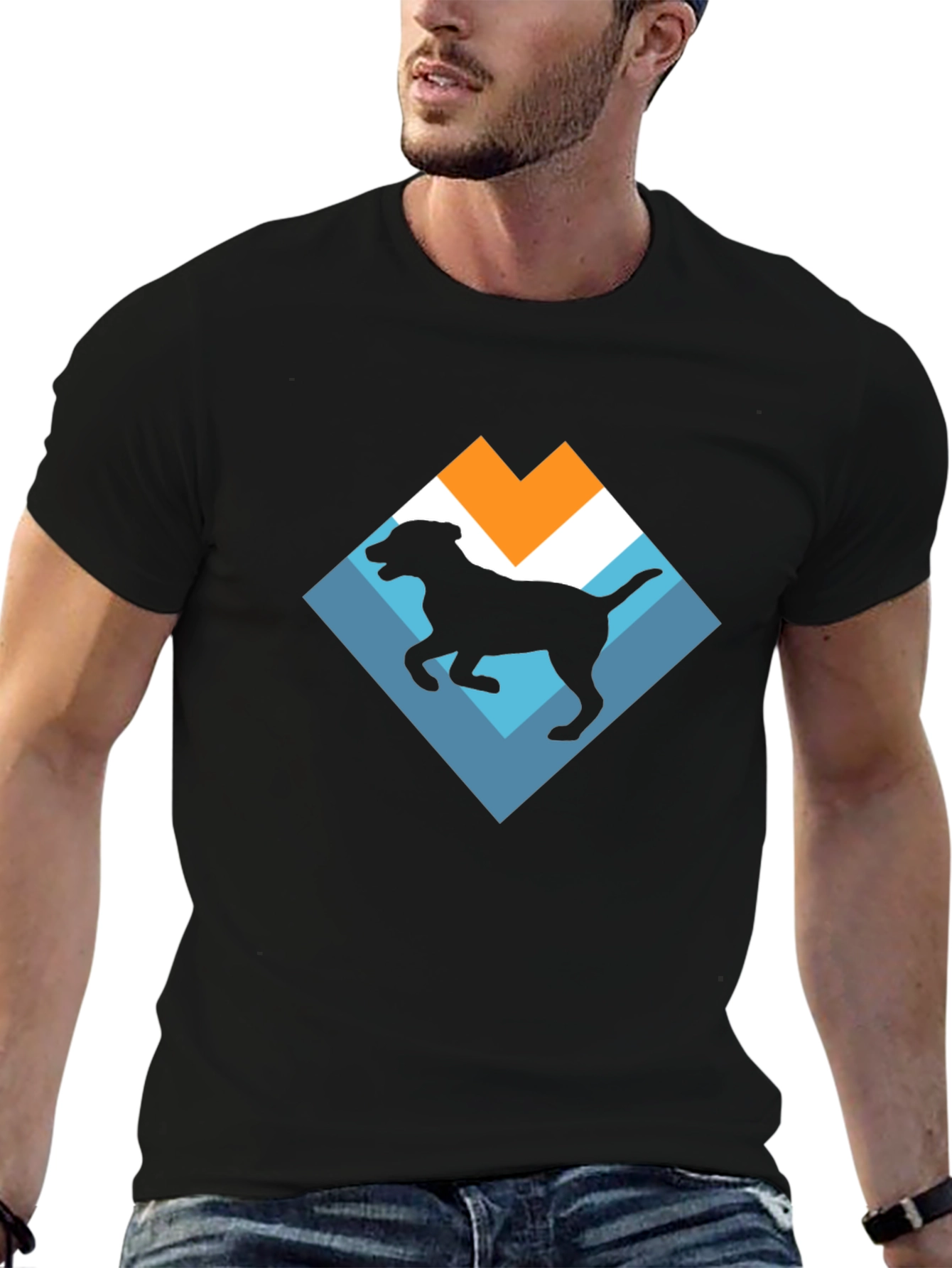 Dog Silhouette Graphic Tee