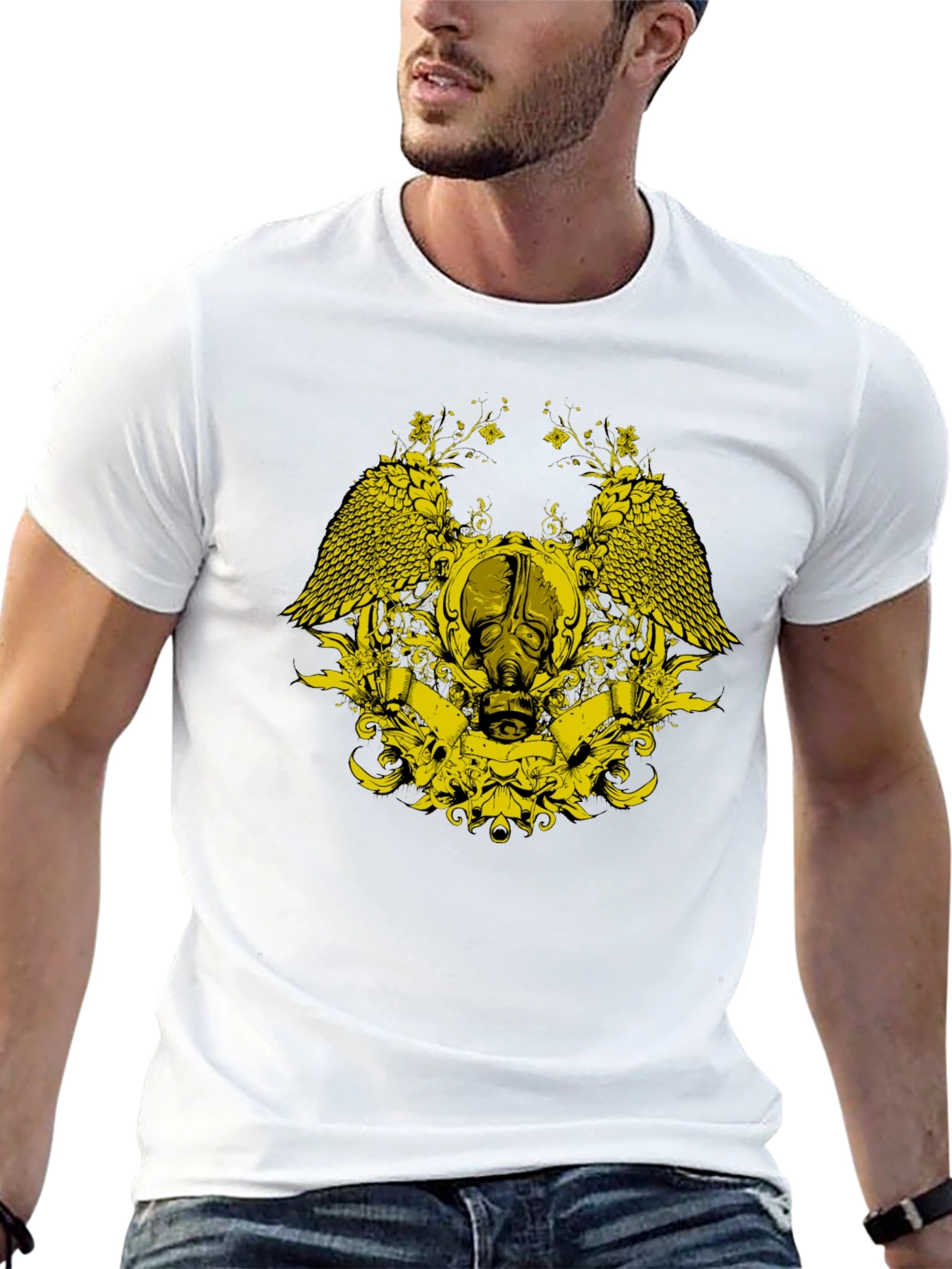 Graphic Gas Mask Tee - Dark Apparel