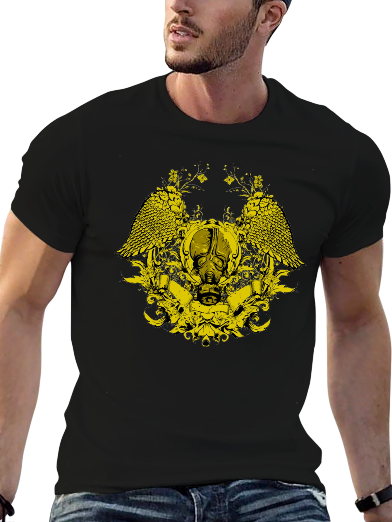 Graphic Gas Mask Tee - Dark Apparel