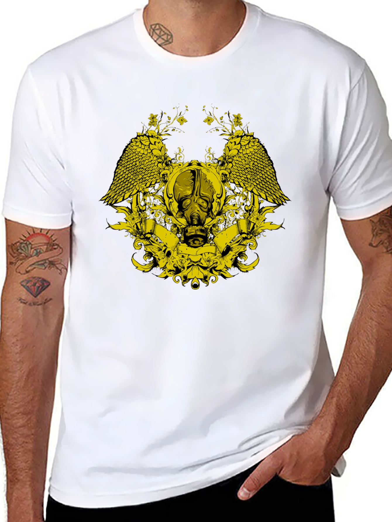 Graphic Gas Mask Tee - Dark Apparel