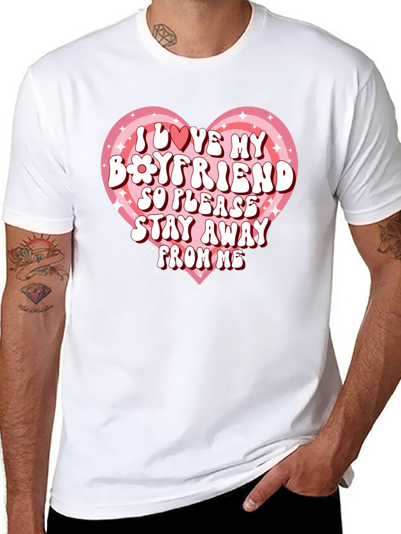 I Love My Boyfriend Graphic Tee