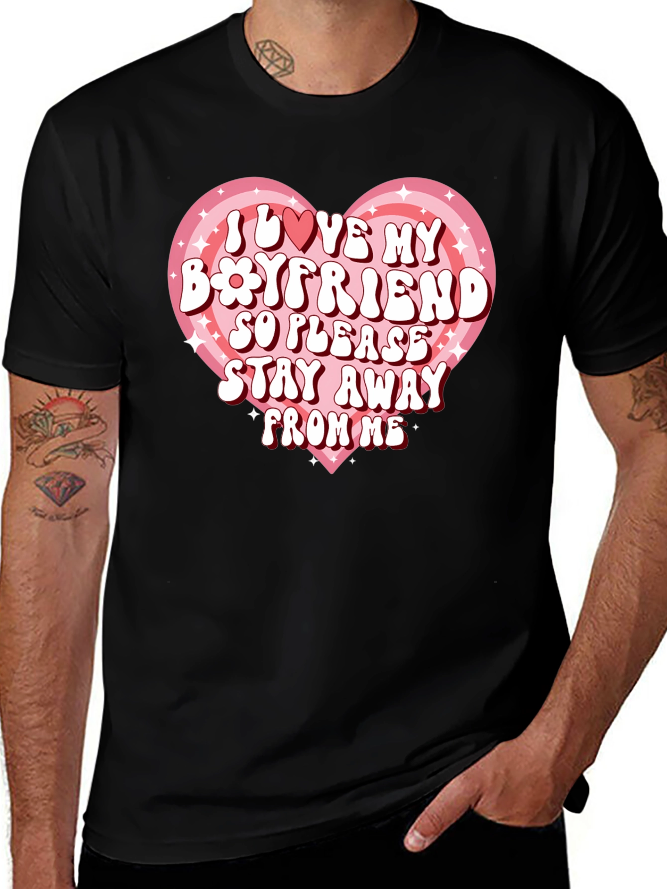 I Love My Boyfriend Graphic Tee