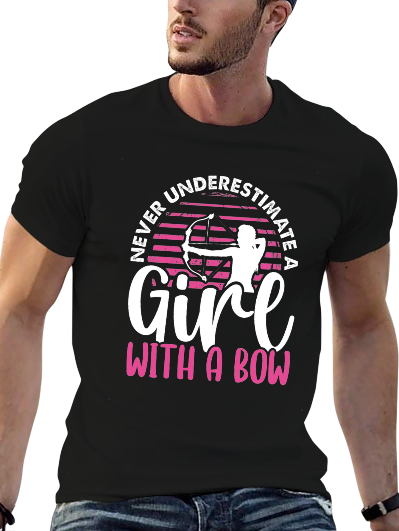 Never Underestimate A Girl With A Bow T-Shirt