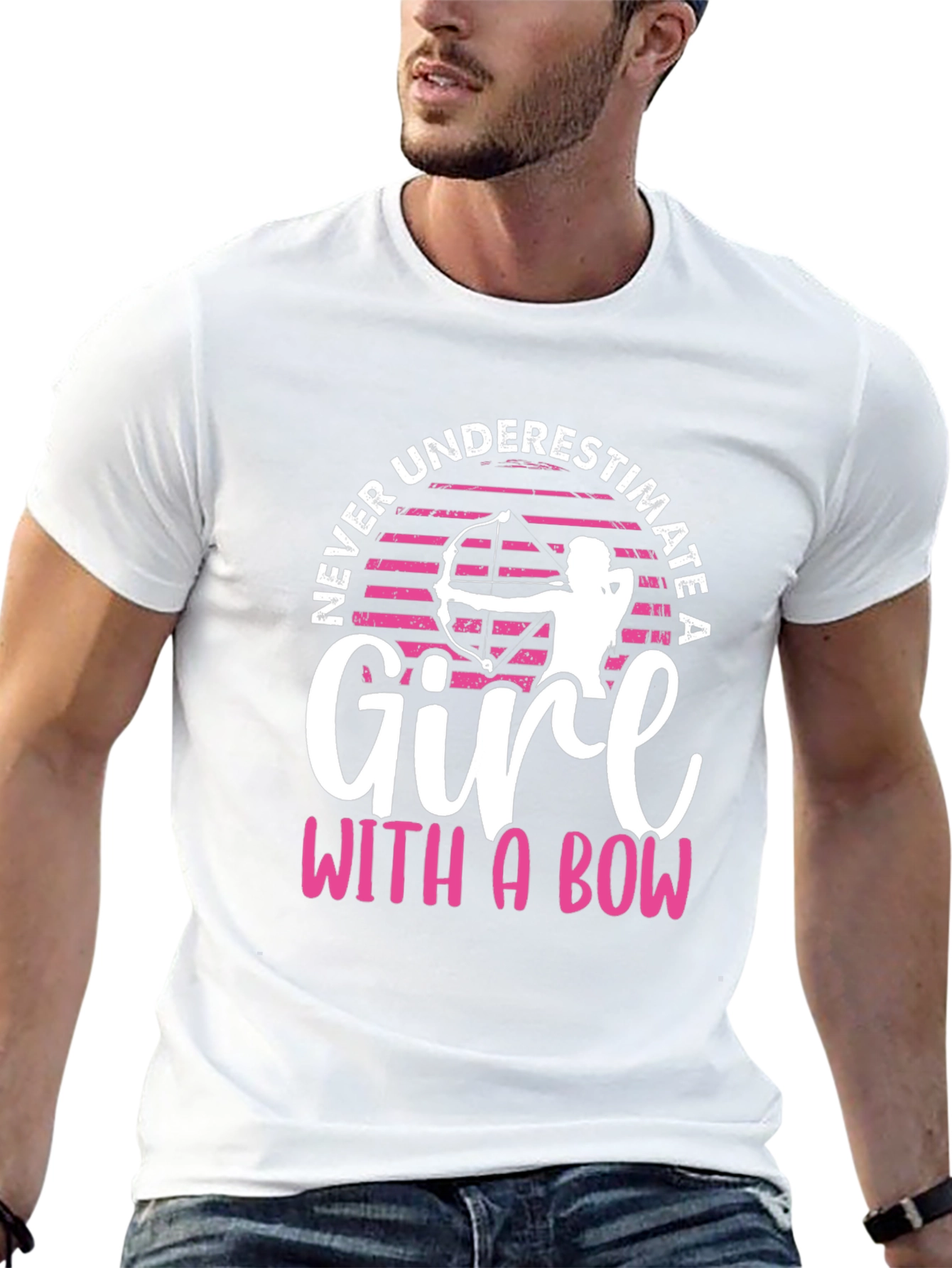 Never Underestimate A Girl With A Bow T-Shirt