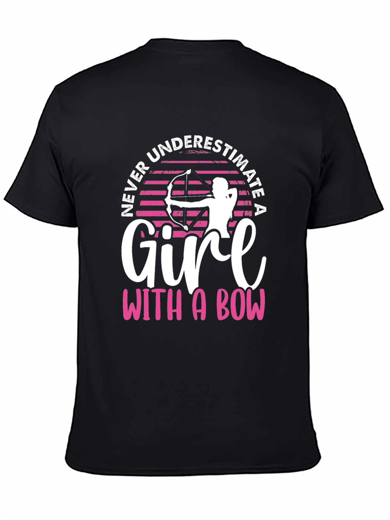Never Underestimate A Girl With A Bow T-Shirt