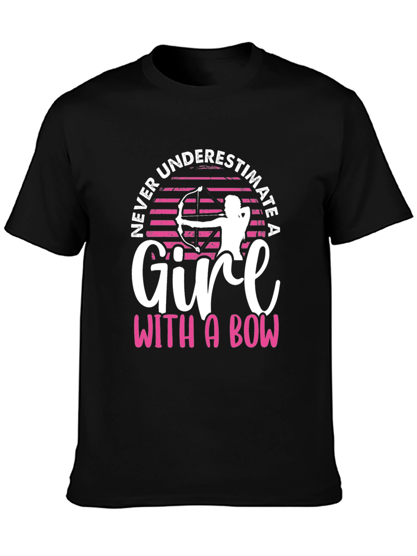 Never Underestimate A Girl With A Bow T-Shirt
