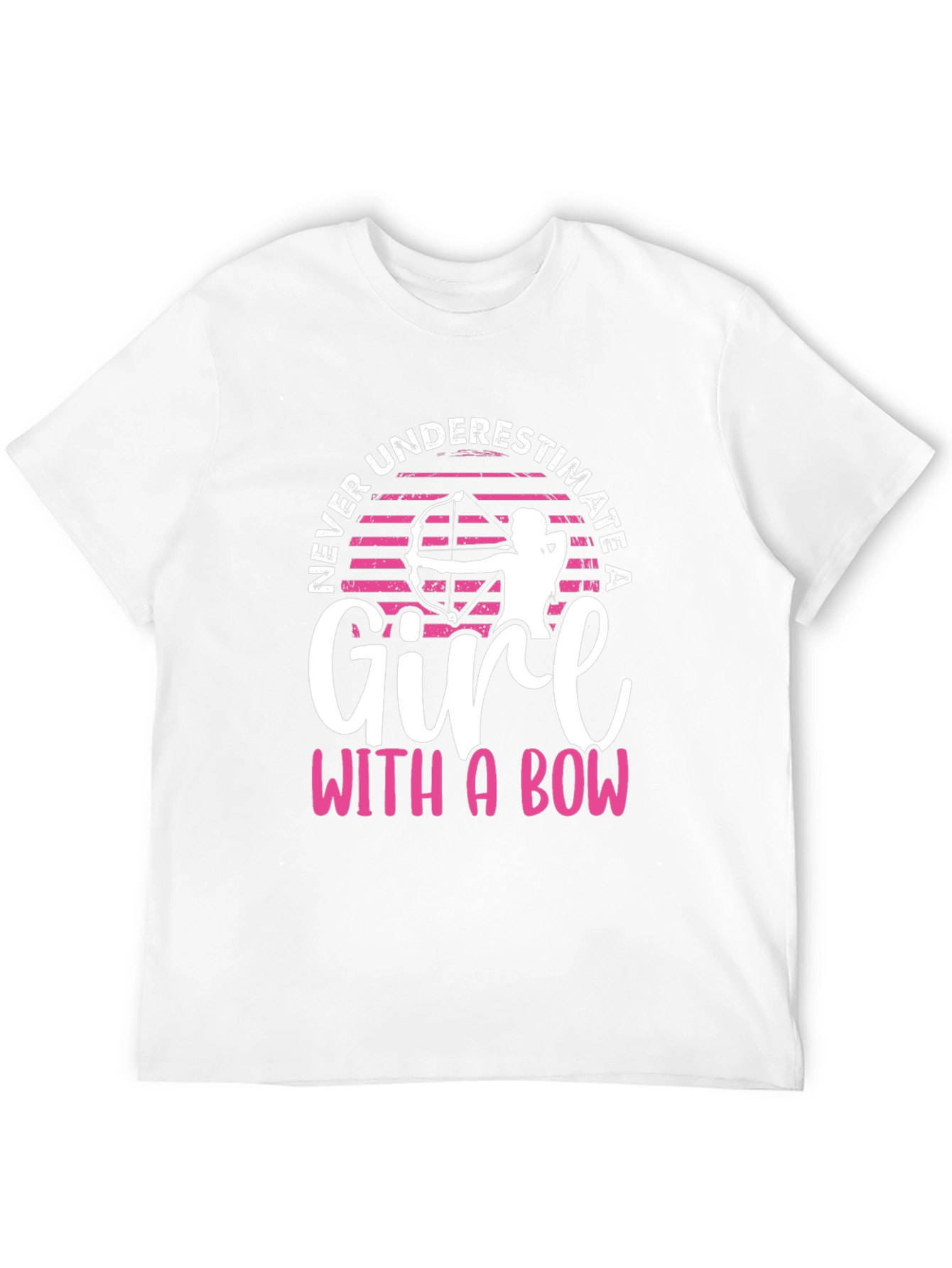 Never Underestimate A Girl With A Bow T-Shirt