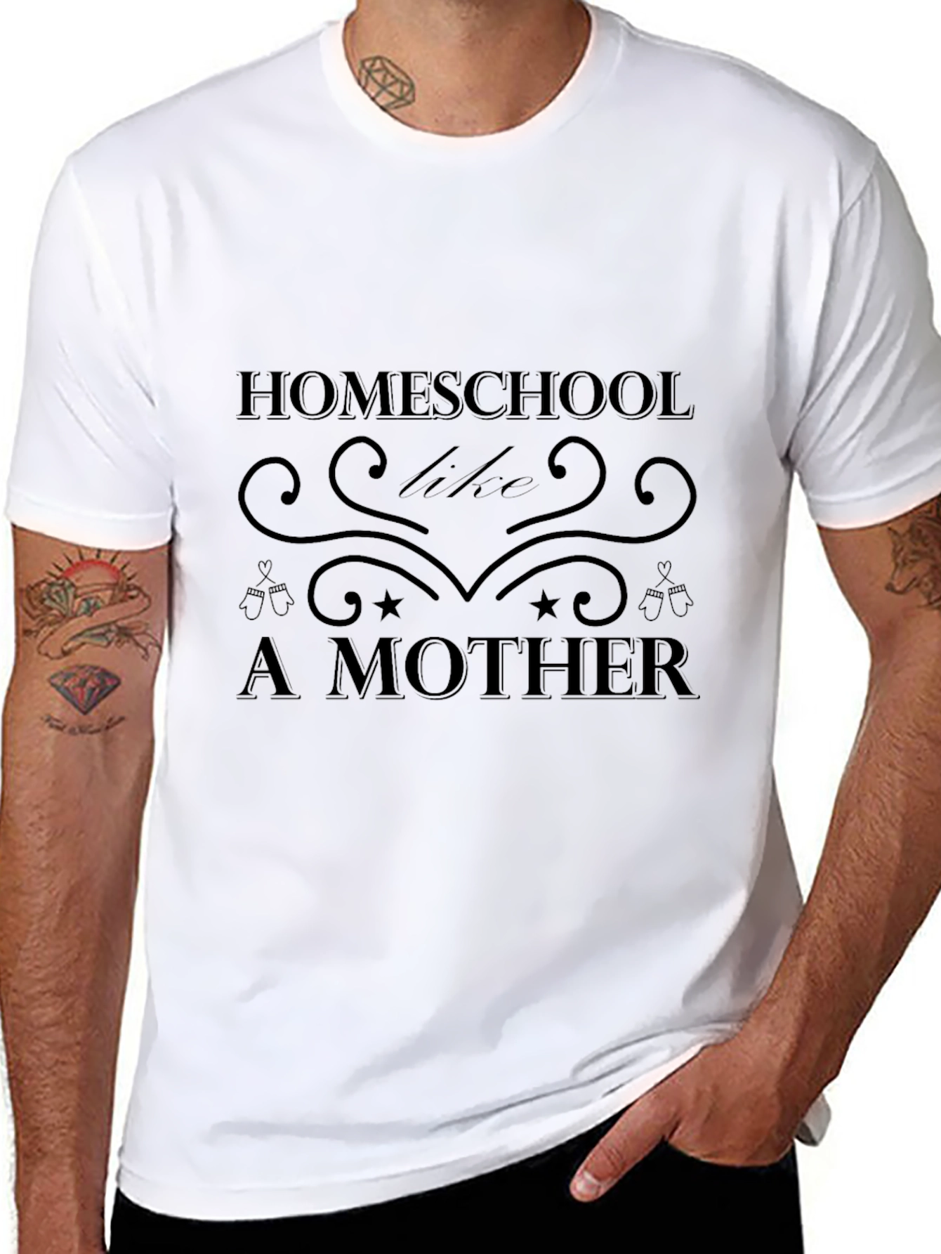 Homeschool Like A Mother Black T-Shirt