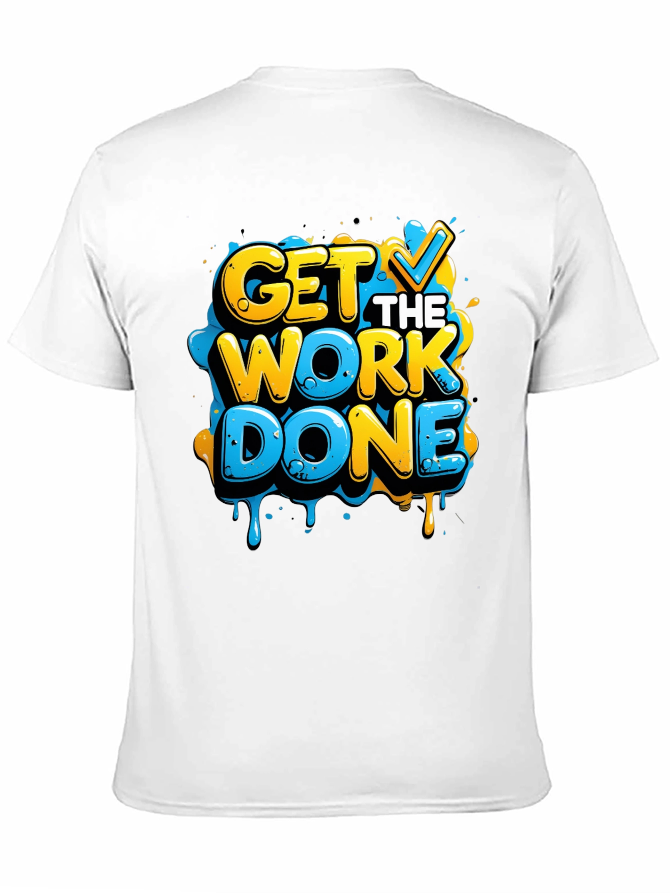 Get The Work Done Graphic Tee - Black