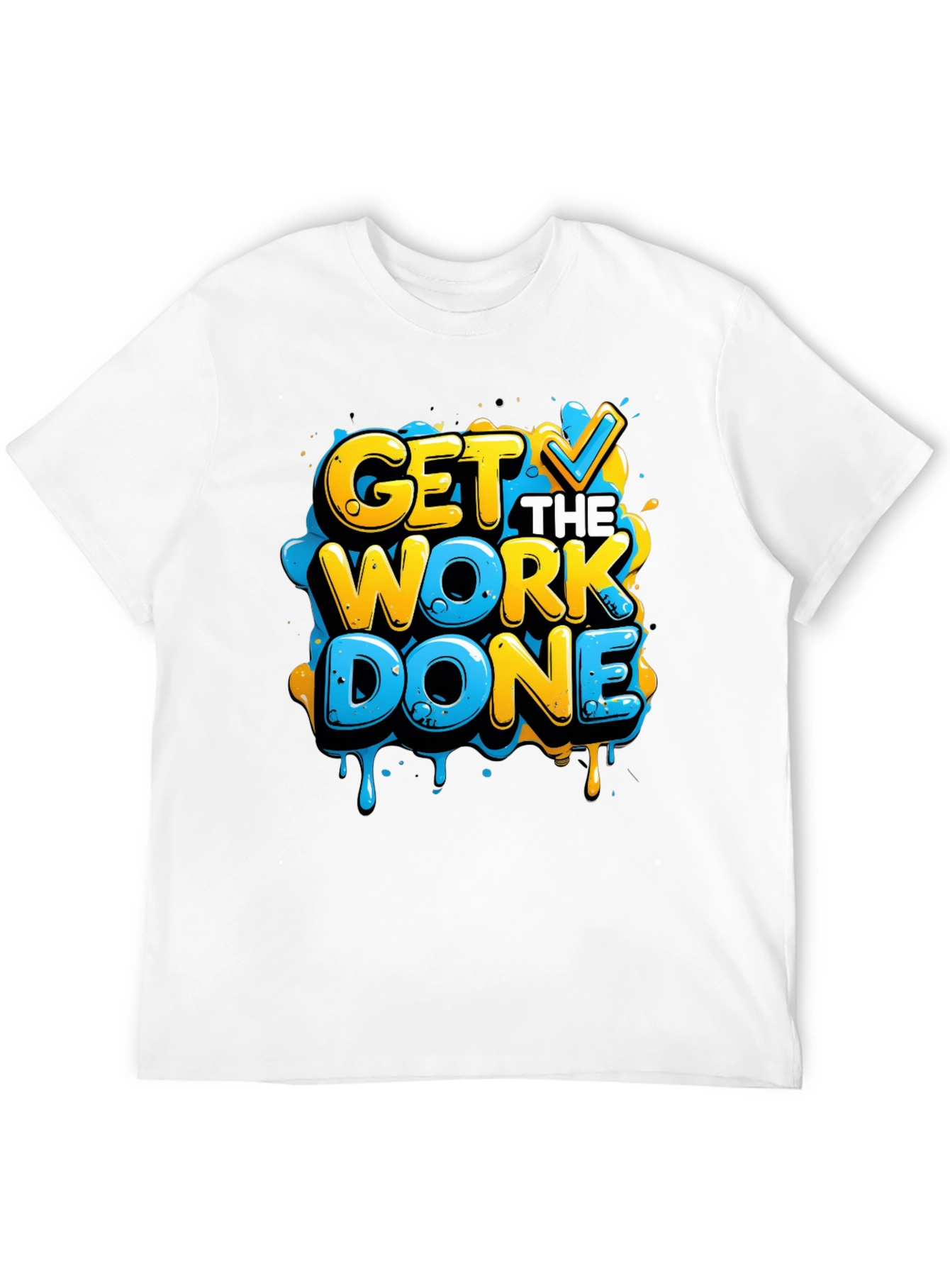 Get The Work Done Graphic Tee - Black