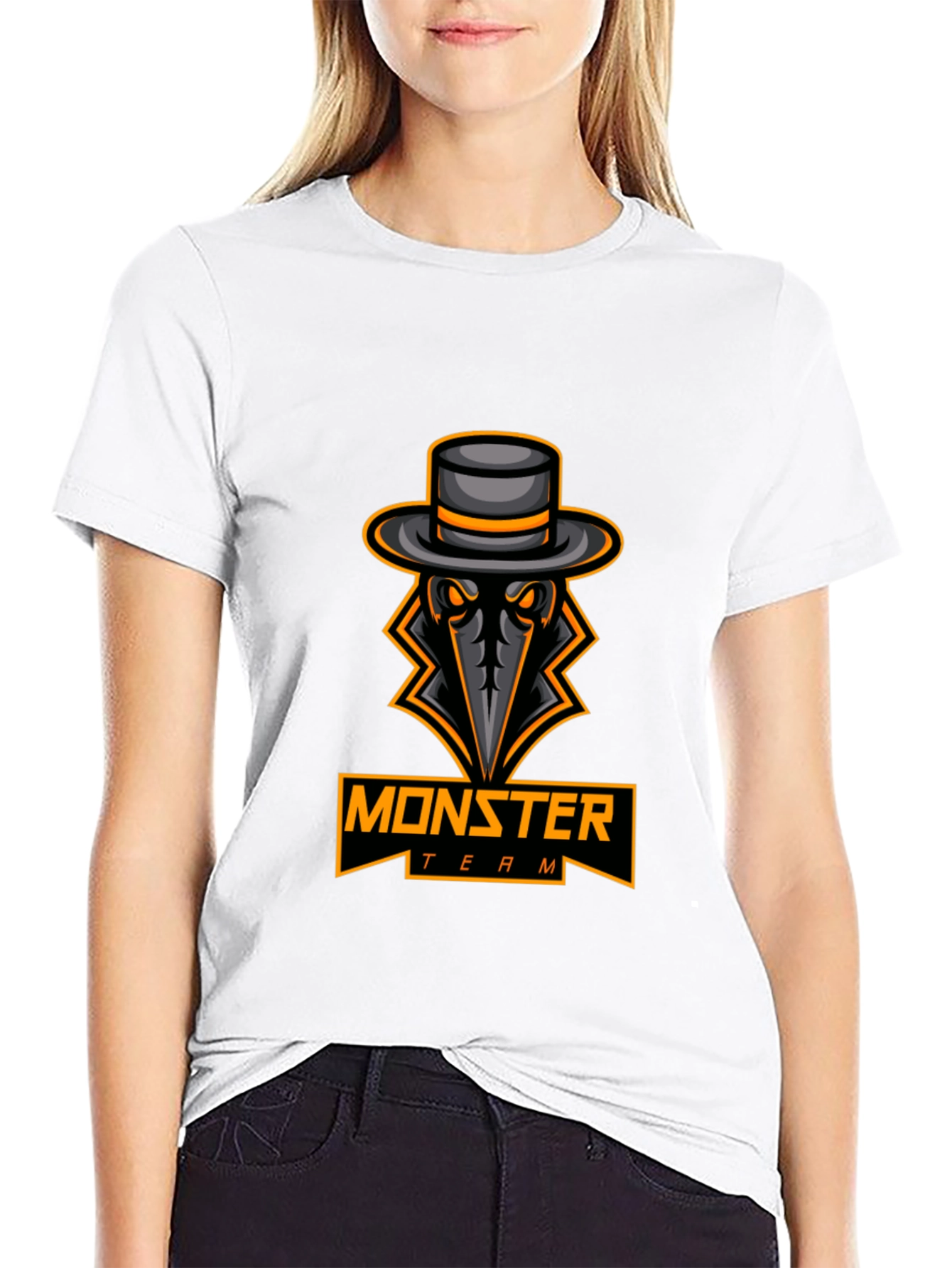 Monster Team Graphic Black T-Shirt