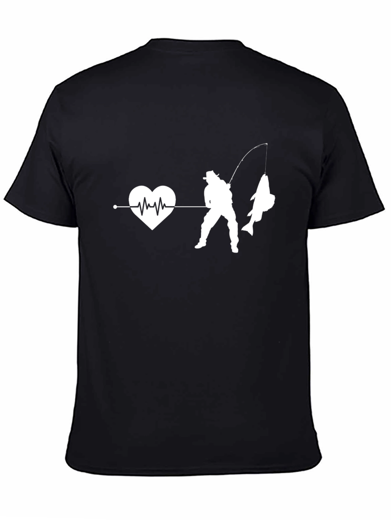 Fishing Heartbeat Graphic Tee - Angler Love