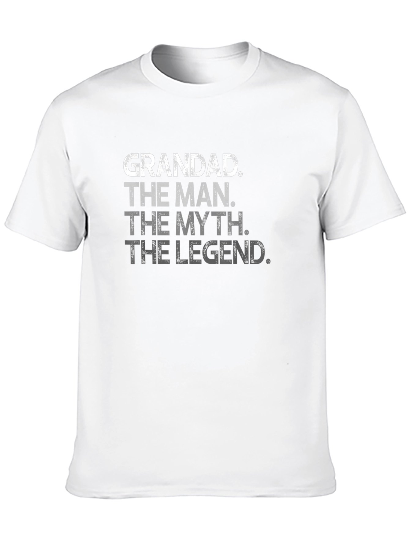 Grandad The Man Myth Legend Black T-Shirt