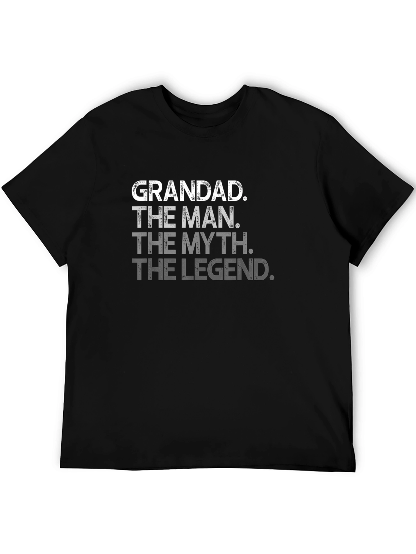 Grandad The Man Myth Legend Black T-Shirt