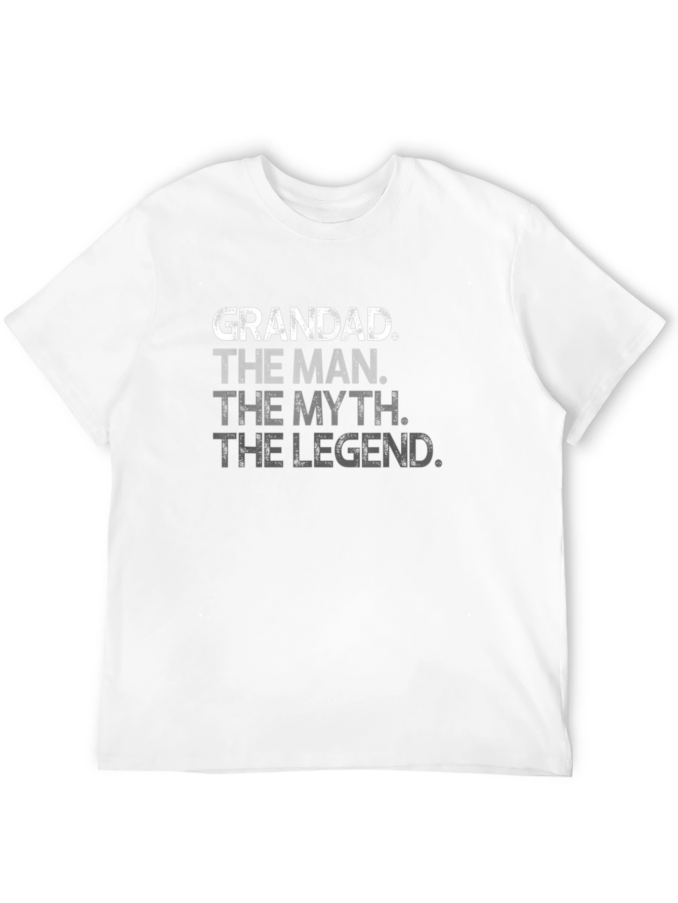 Grandad The Man Myth Legend Black T-Shirt