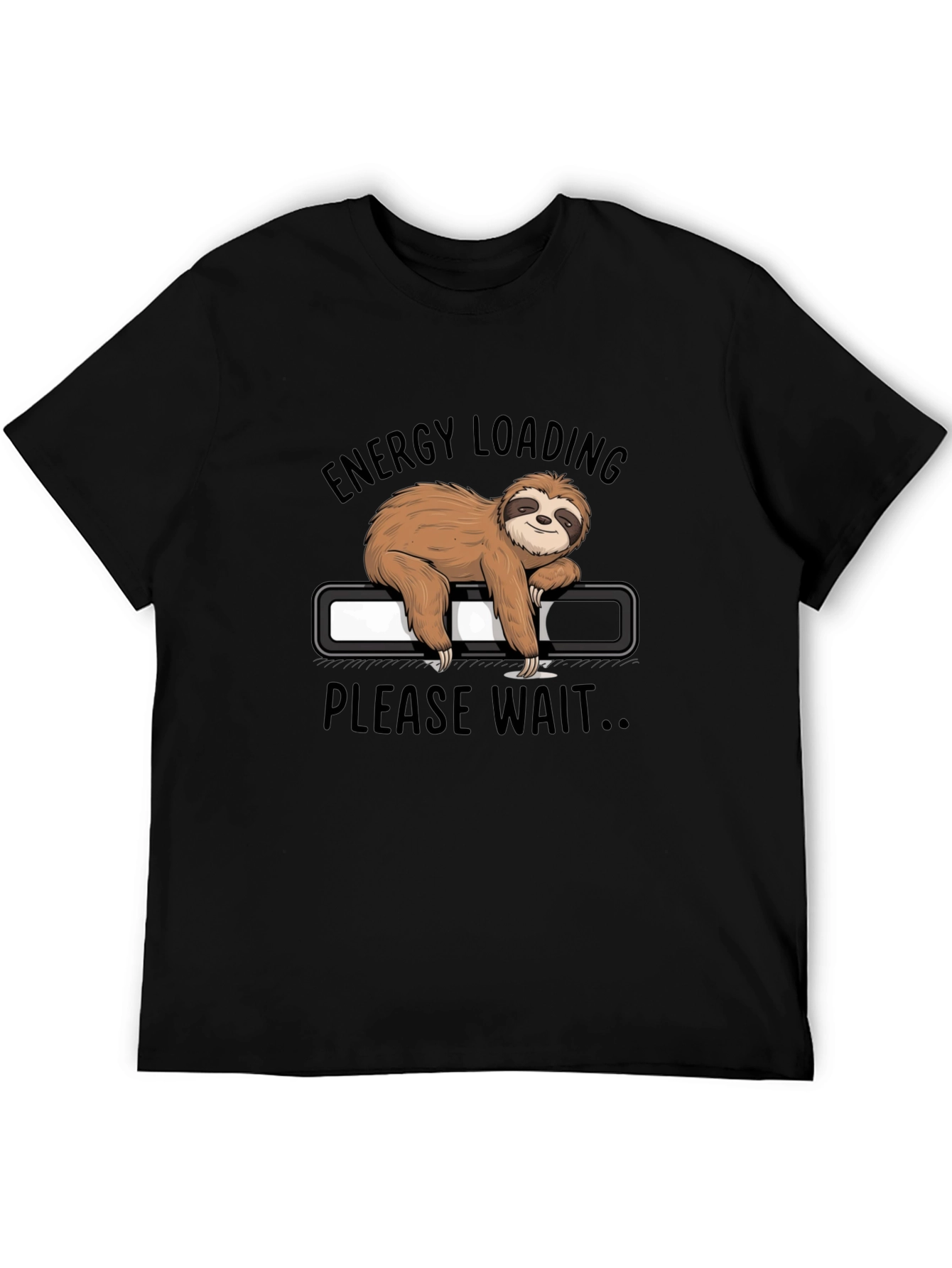 Energy Loading Sloth Graphic Tee