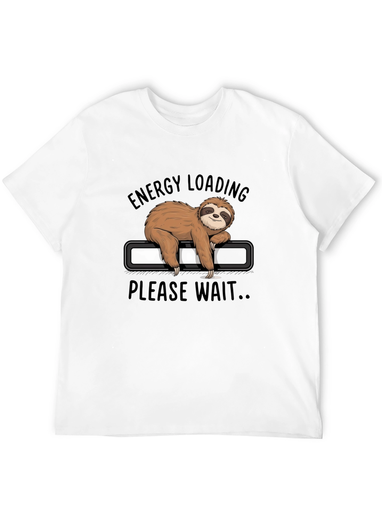 Energy Loading Sloth Graphic Tee