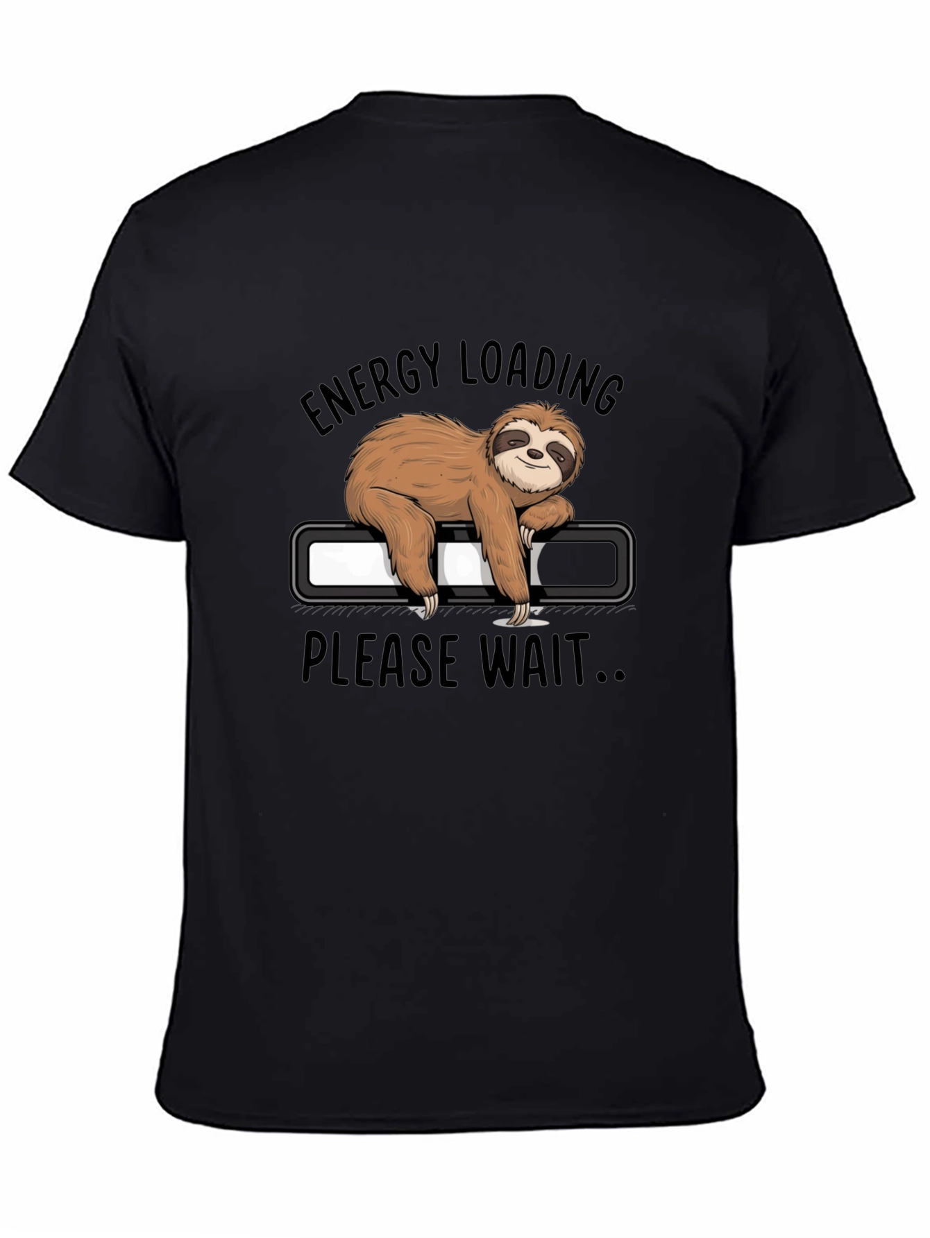 Energy Loading Sloth Graphic Tee