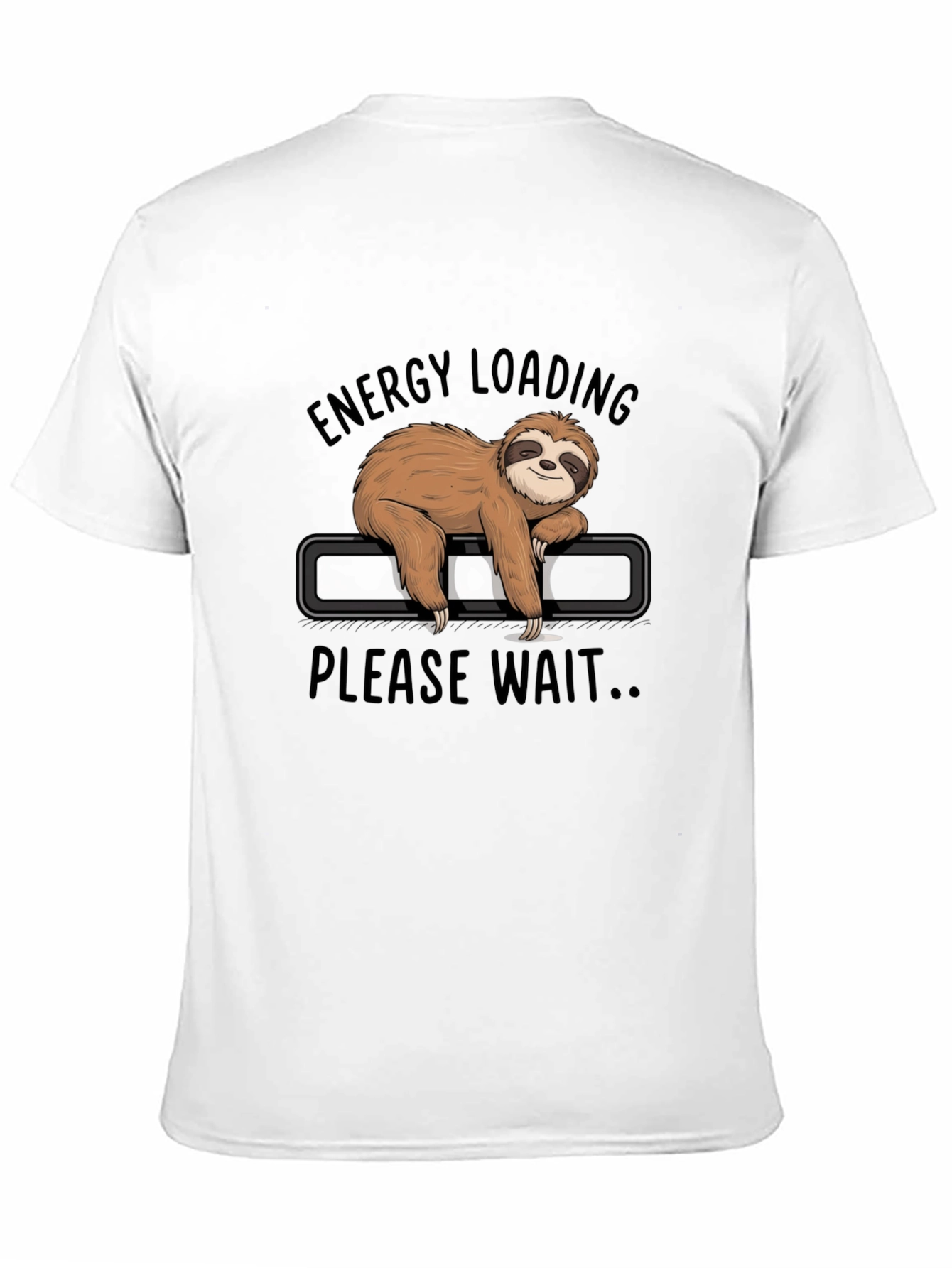 Energy Loading Sloth Graphic Tee