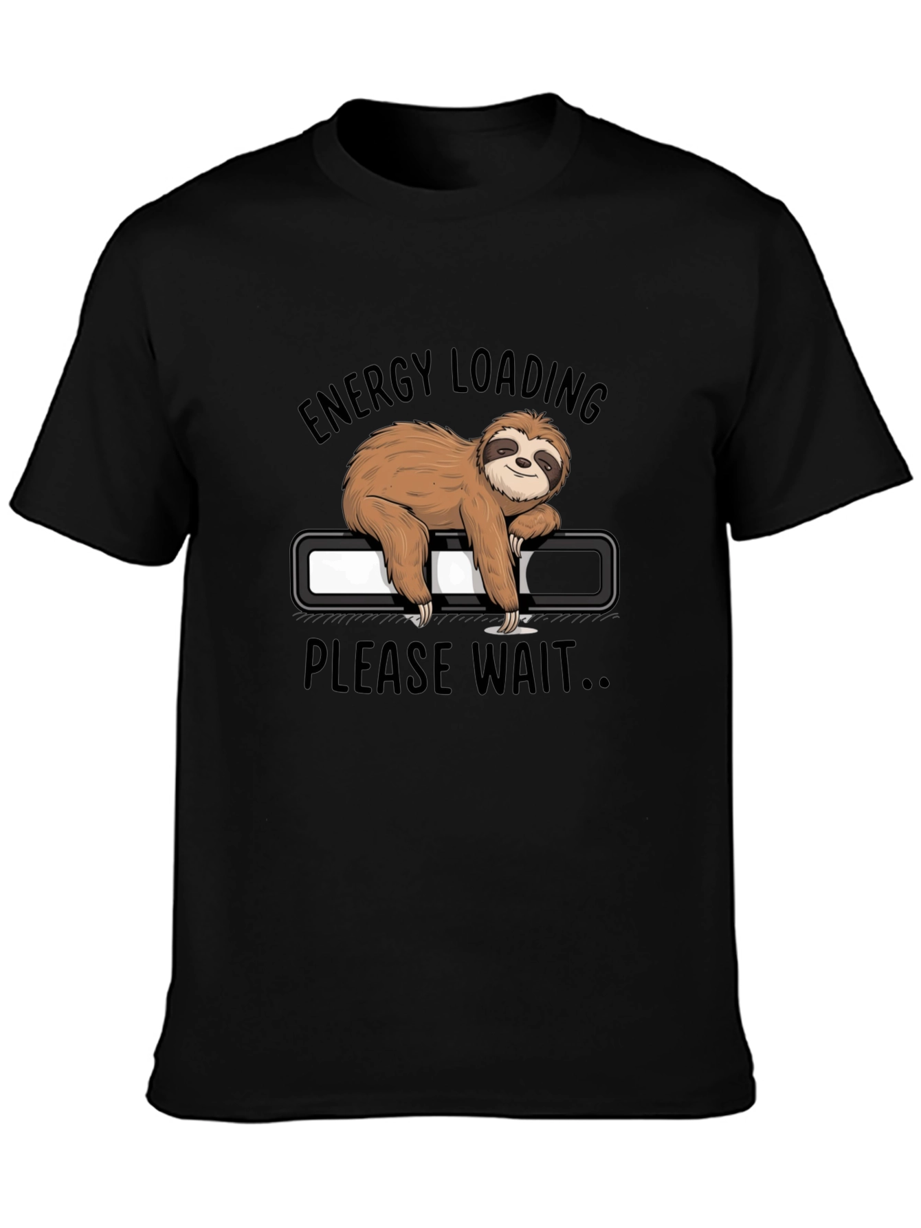 Energy Loading Sloth Graphic Tee