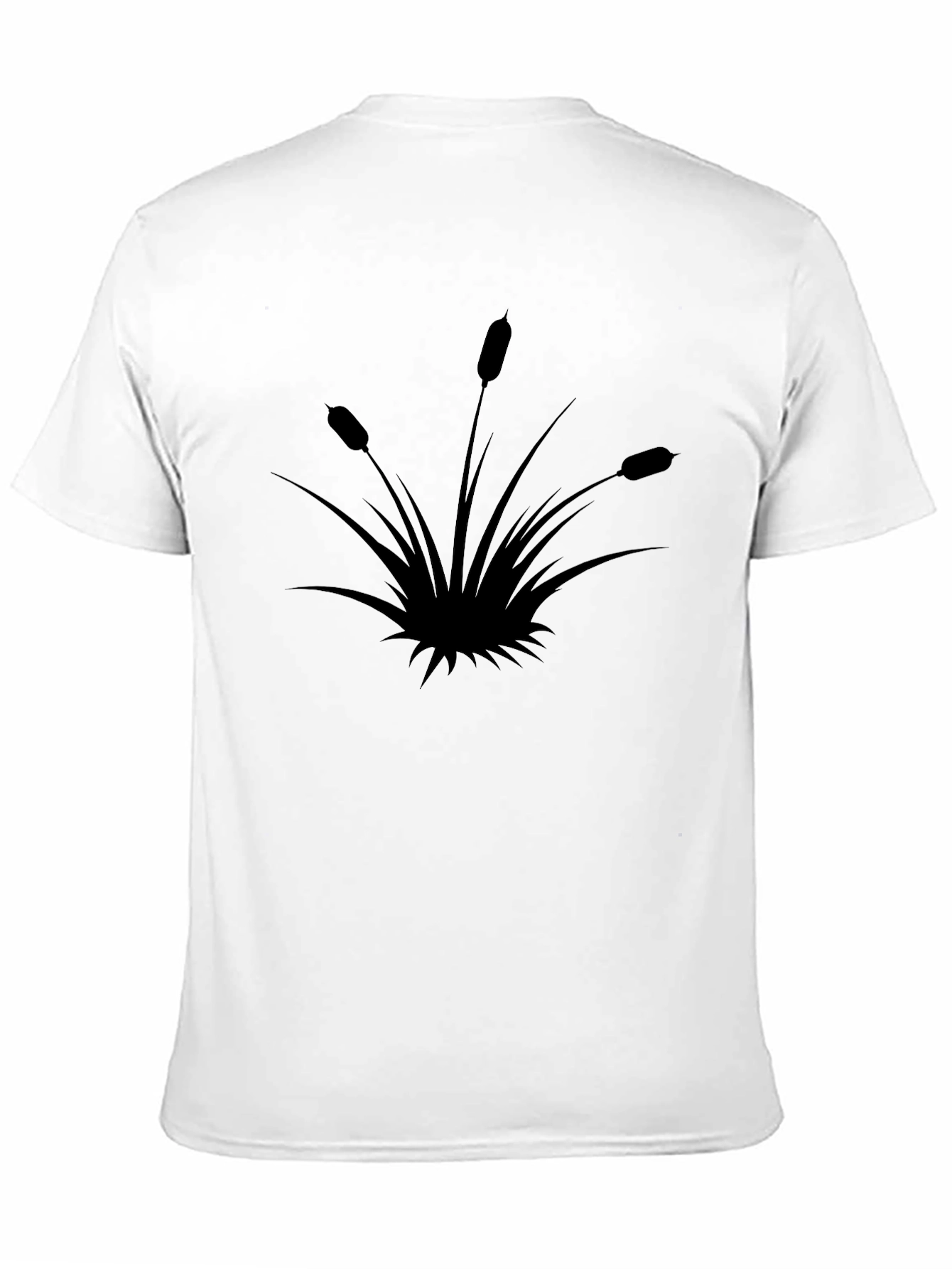 Cattails Graphic Tee - Nature Lovers Black T-Shirt