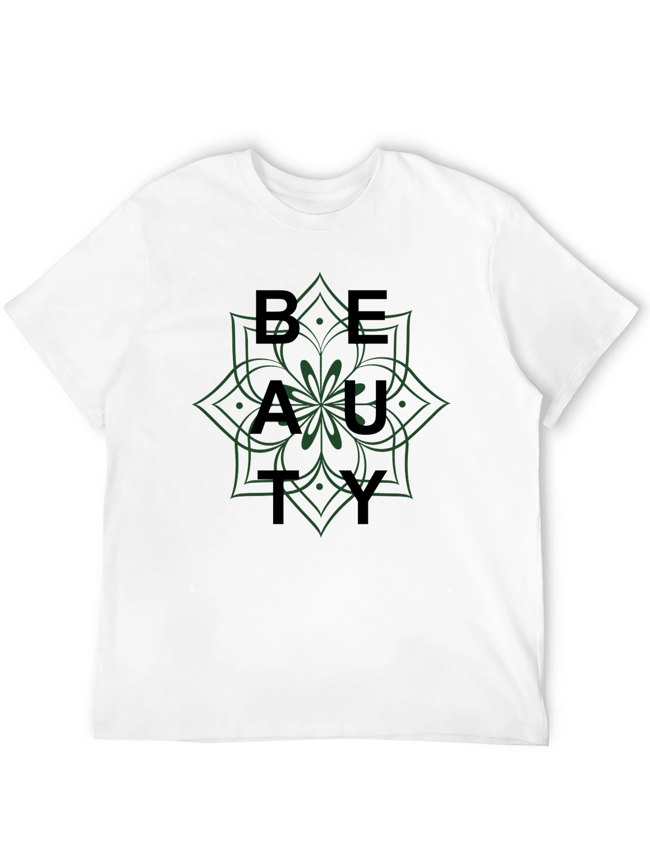 Beauty Mandala Graphic Tee - Stylish Comfort