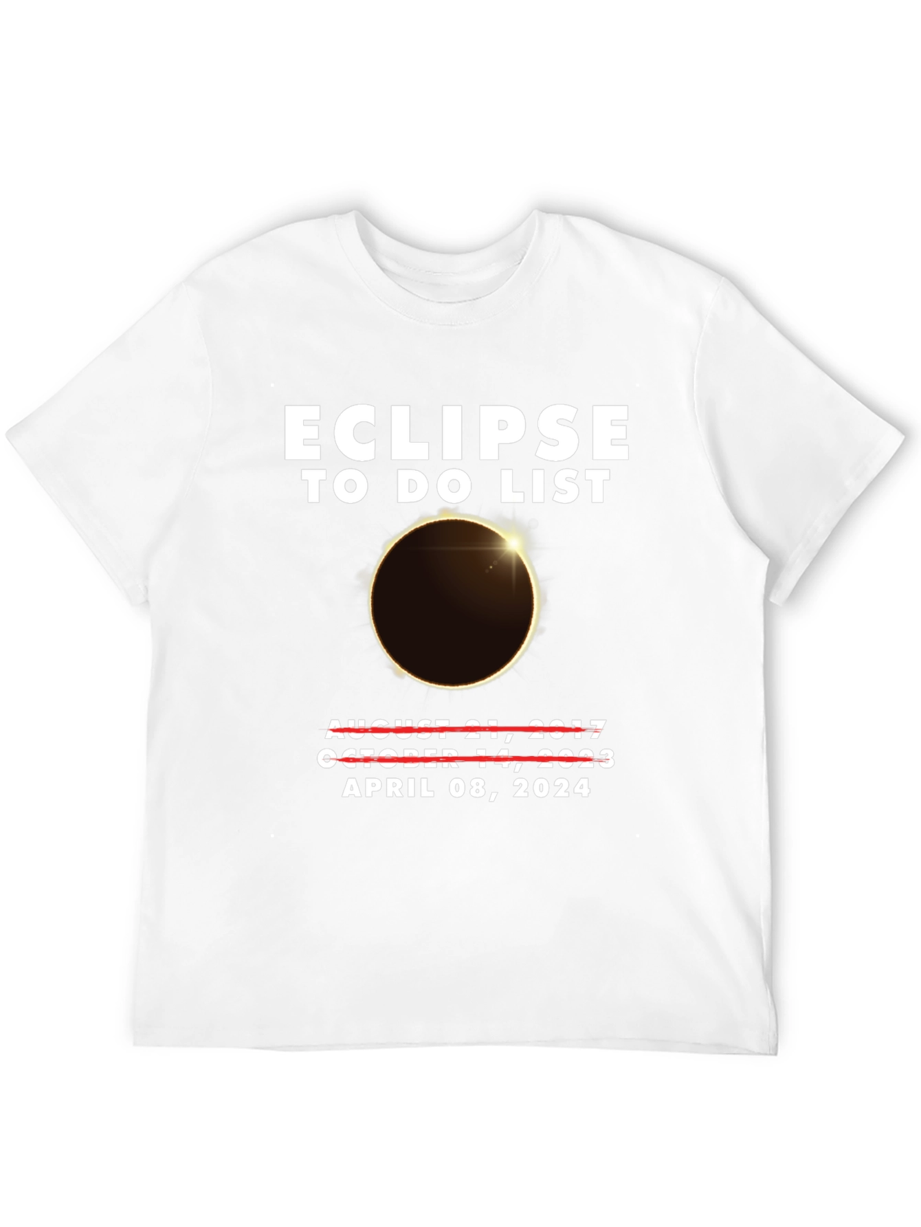 Eclipse To-Do List April 2024 T-Shirt