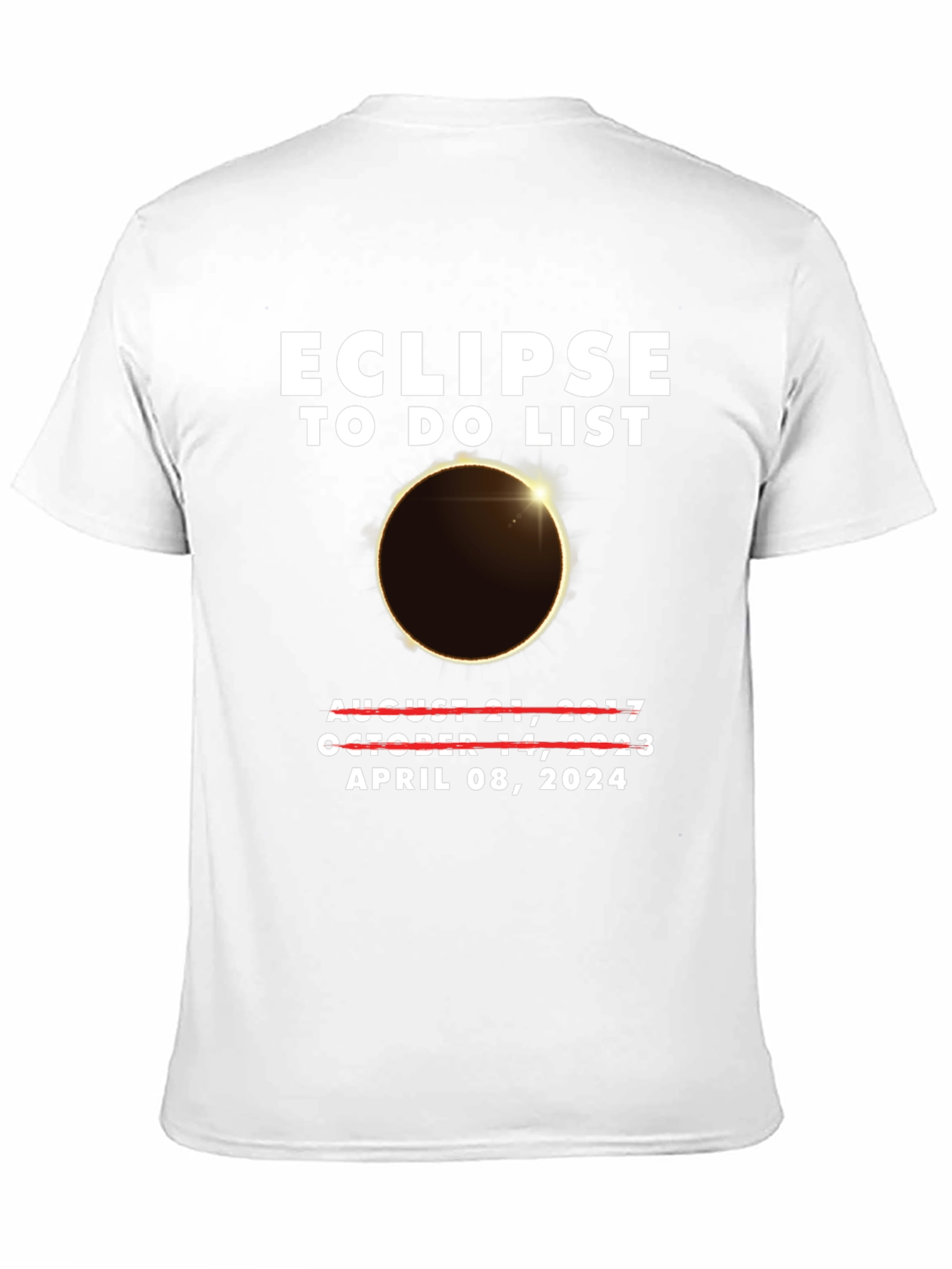 Eclipse To-Do List April 2024 T-Shirt