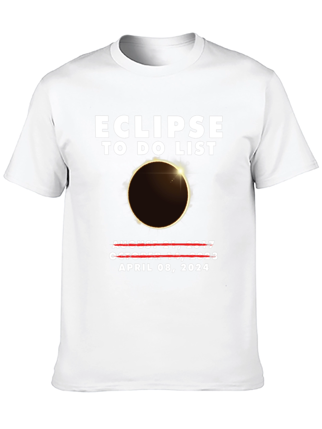 Eclipse To-Do List April 2024 T-Shirt