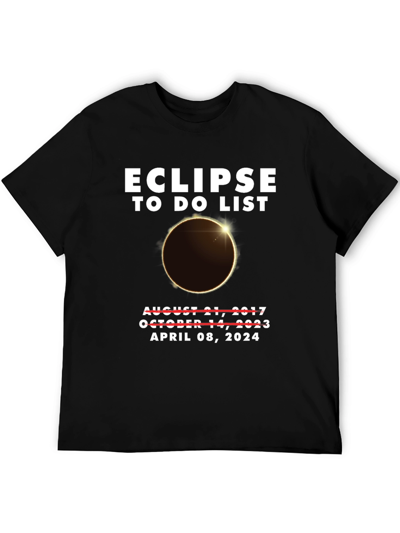 Eclipse To-Do List April 2024 T-Shirt