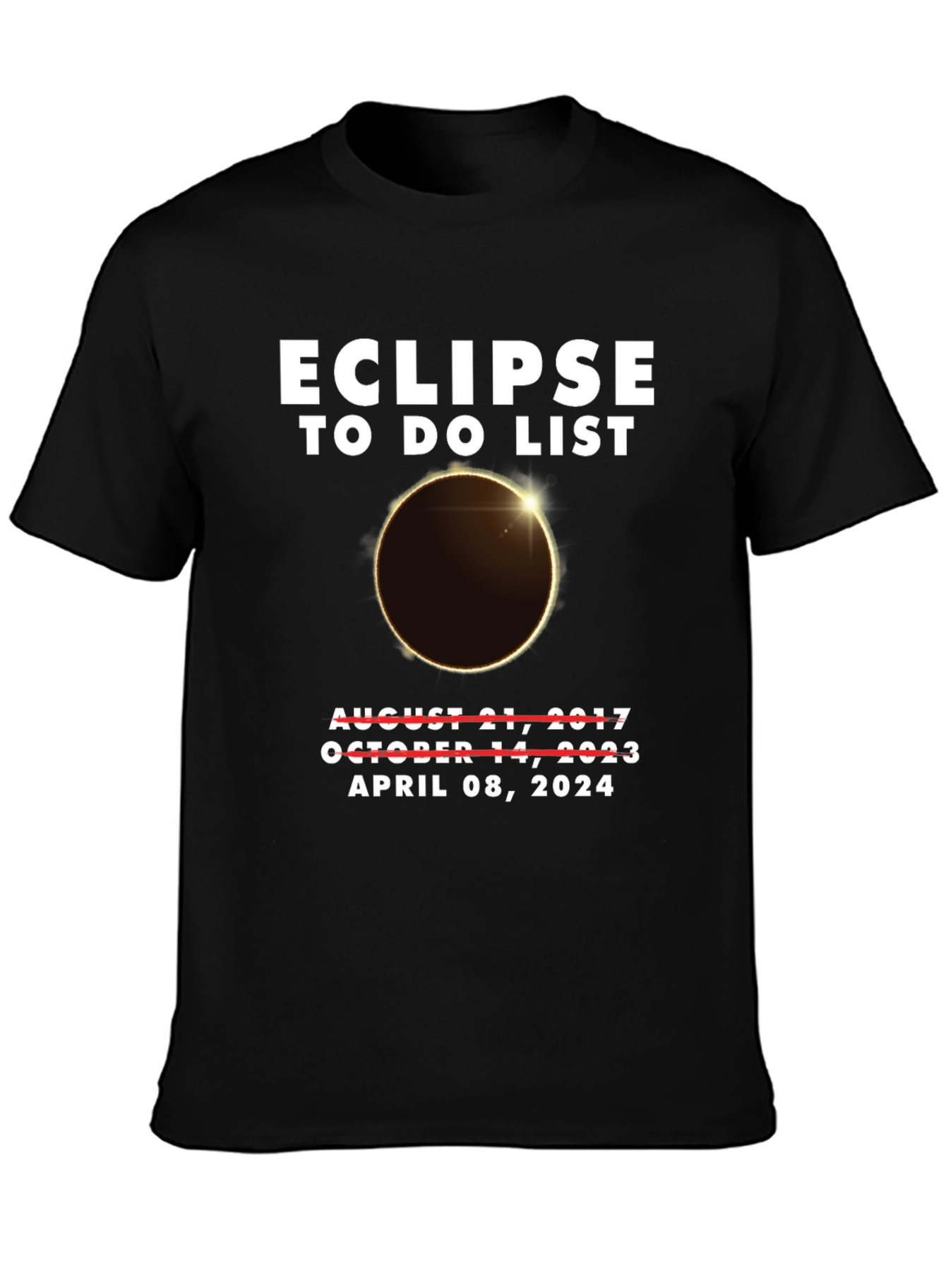 Eclipse To-Do List April 2024 T-Shirt
