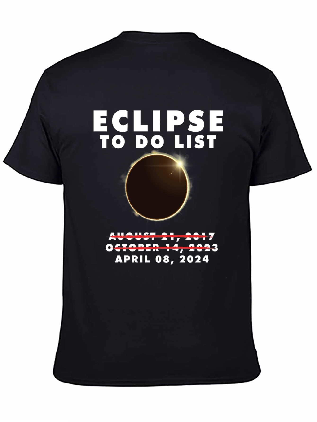 Eclipse To-Do List April 2024 T-Shirt