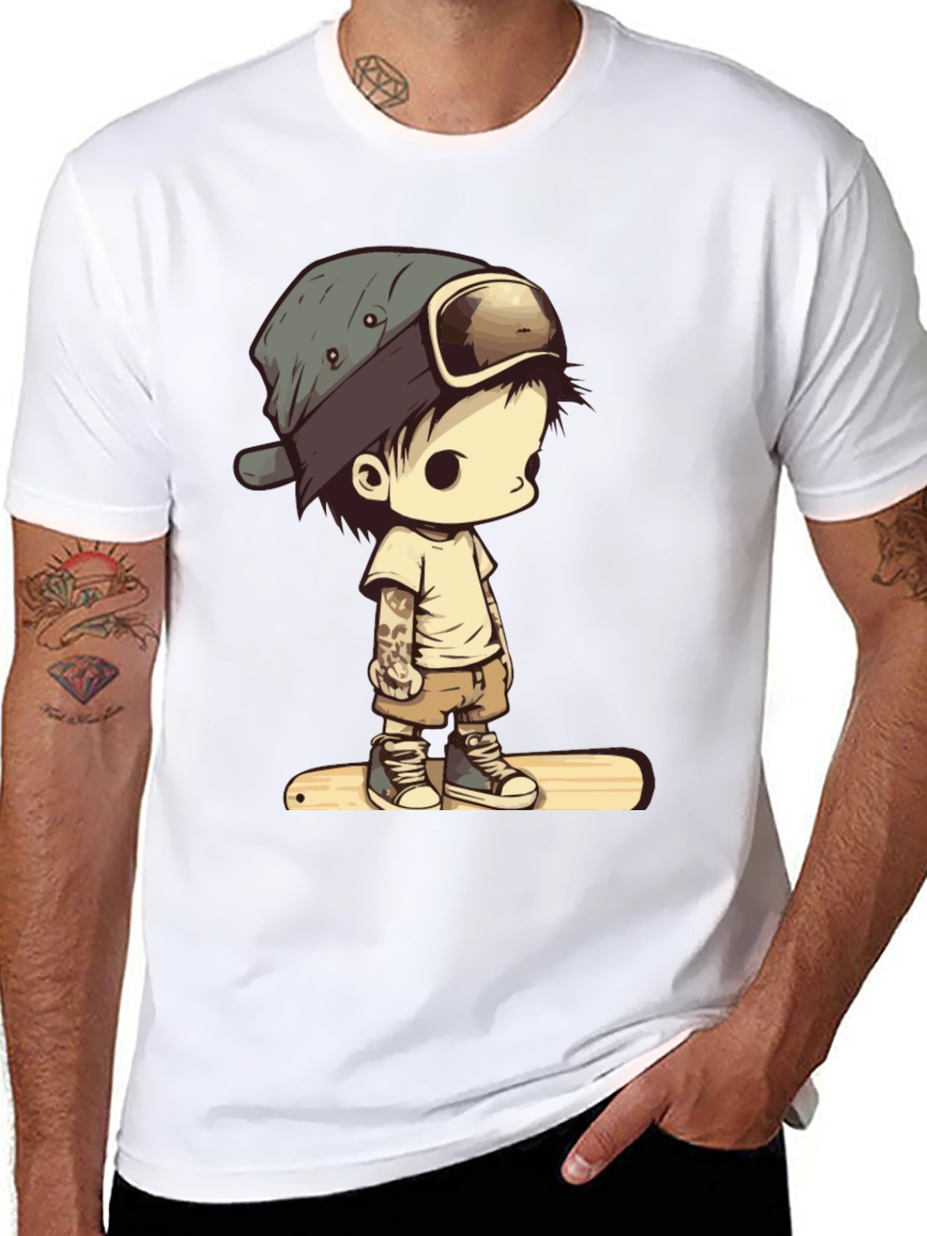Cool Kid Cartoon Graphic Tee