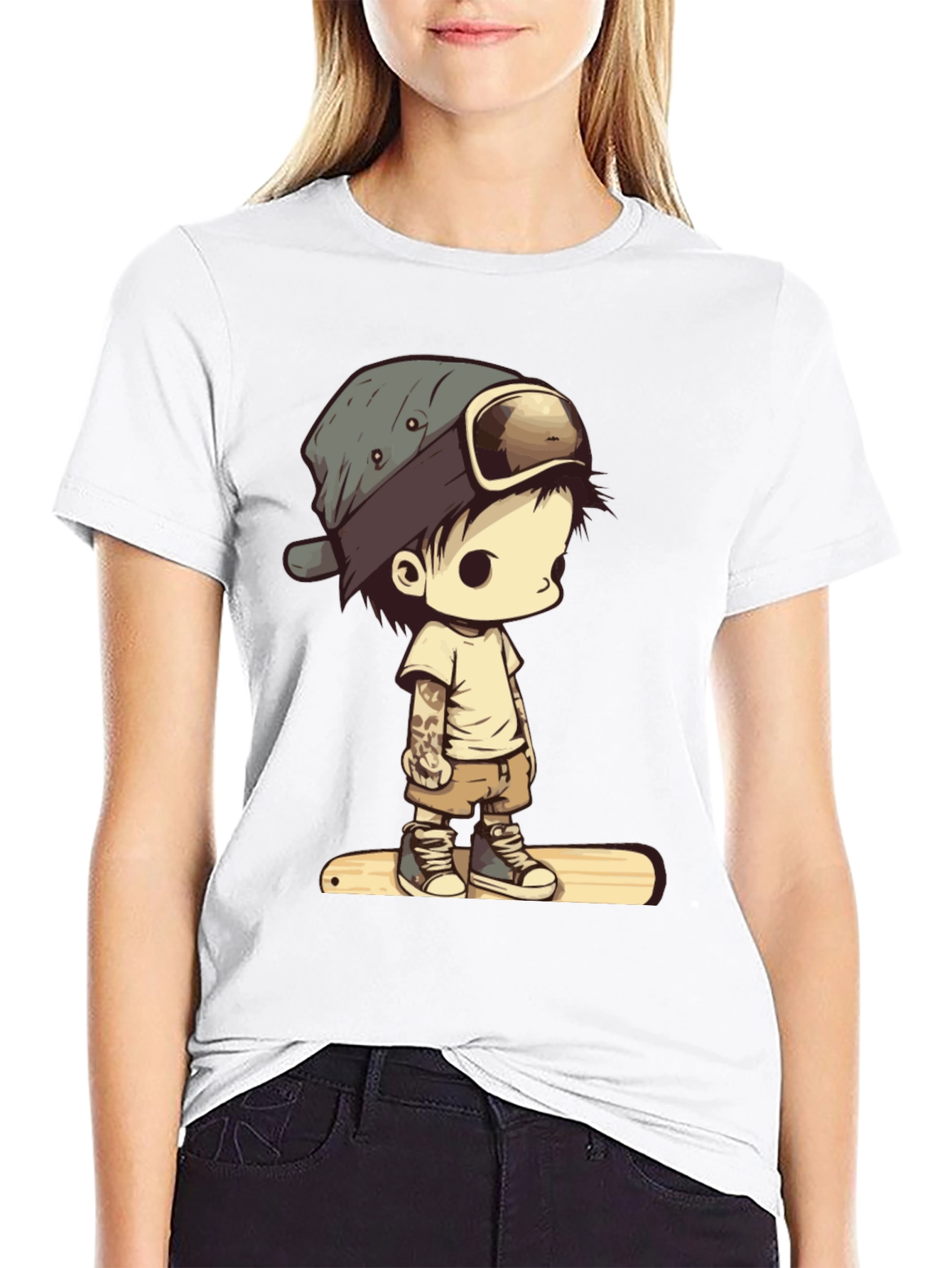 Cool Kid Cartoon Graphic Tee