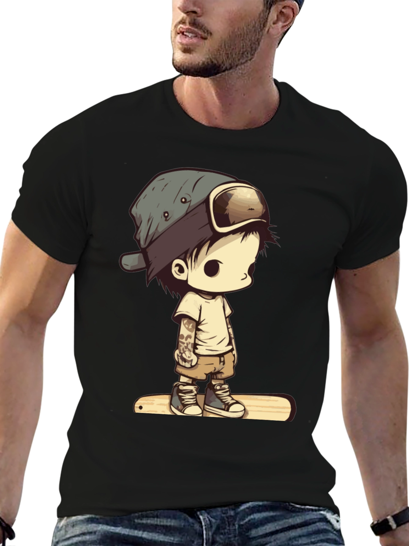 Cool Kid Cartoon Graphic Tee
