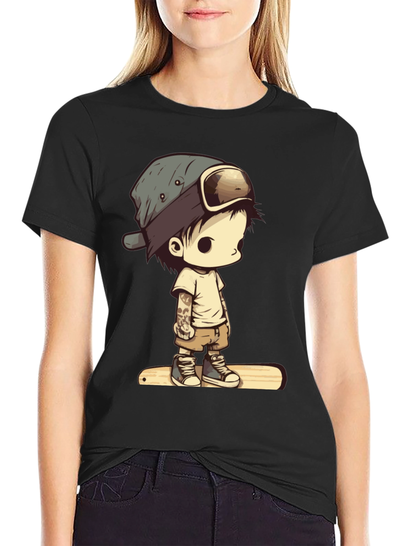 Cool Kid Cartoon Graphic Tee