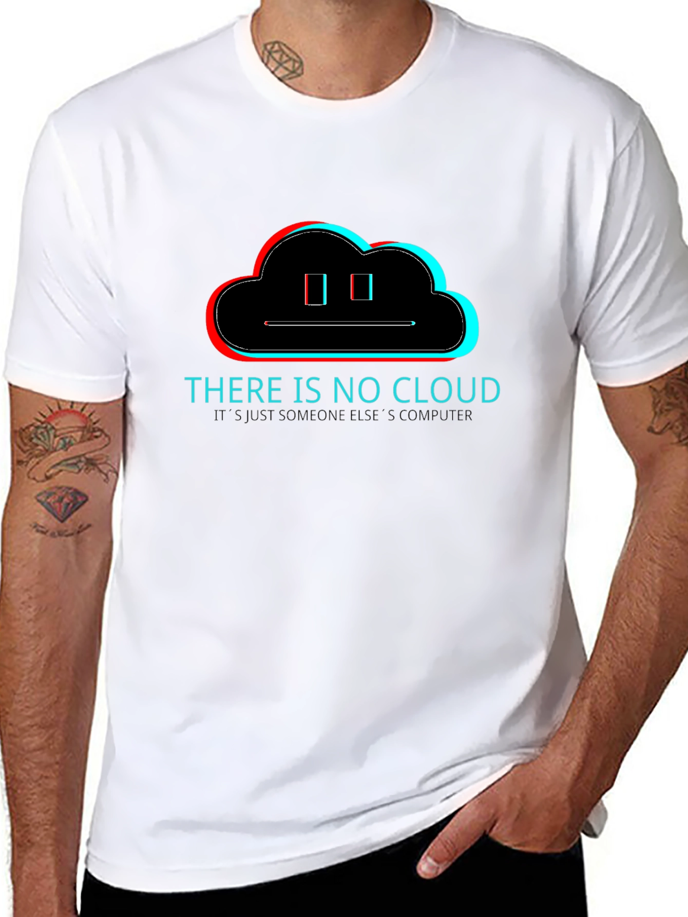 Humorous There is No Cloud T-Shirt