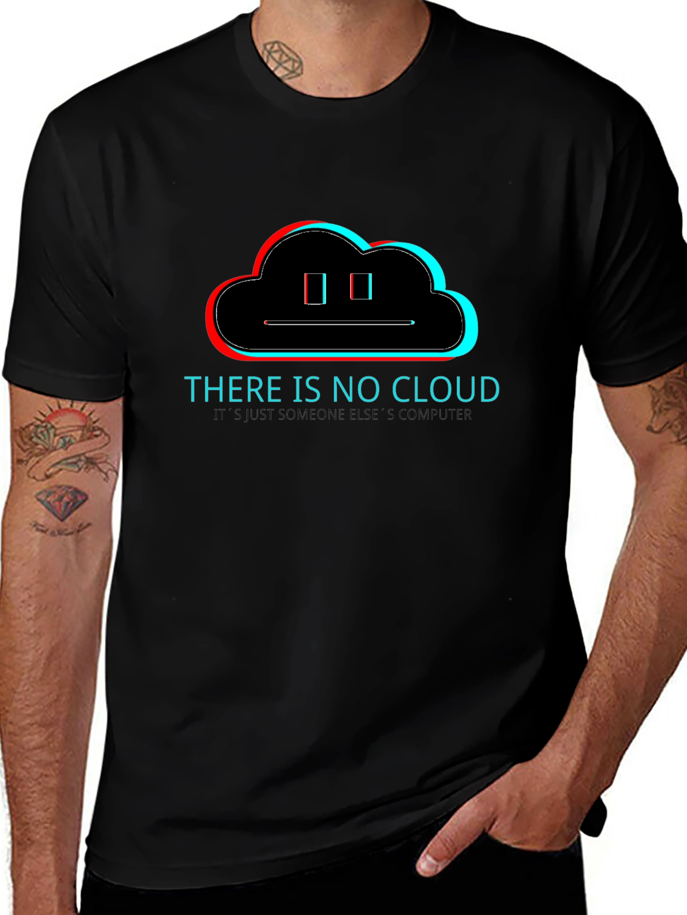 Humorous There is No Cloud T-Shirt