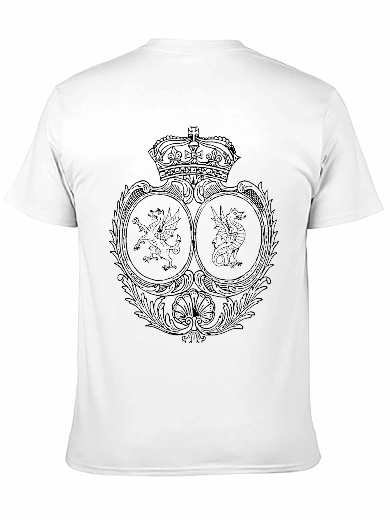 Regal Crest Graphic Tee - Black