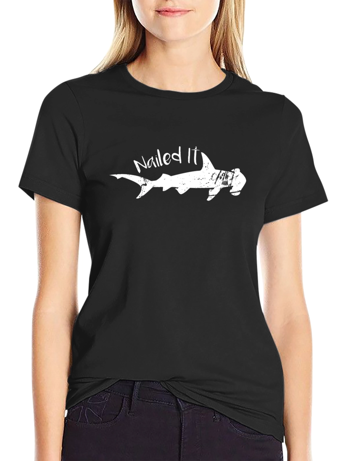 Nailed It Shark T-Shirt - Funny Hammerhead Tee