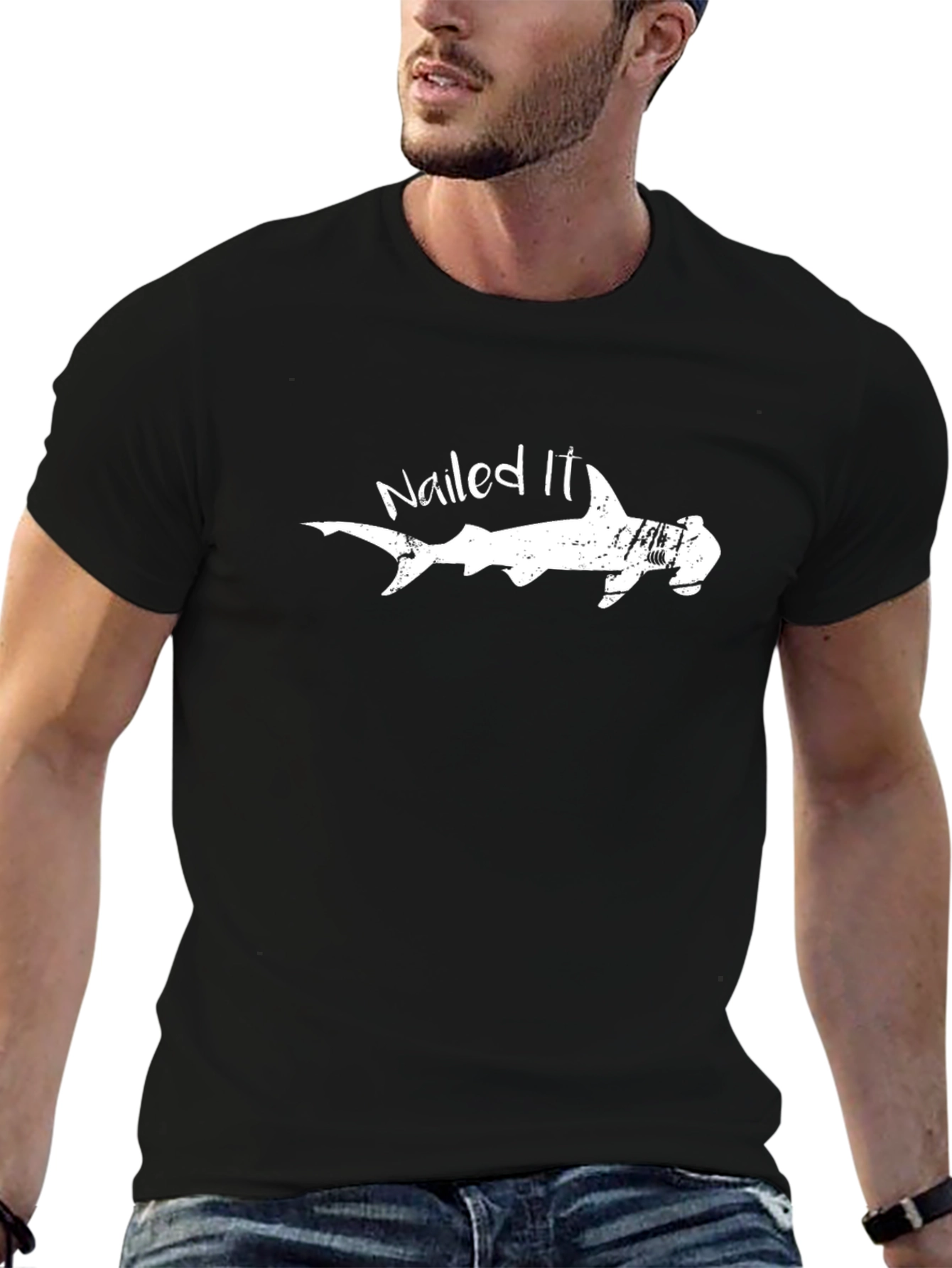 Nailed It Shark T-Shirt - Funny Hammerhead Tee