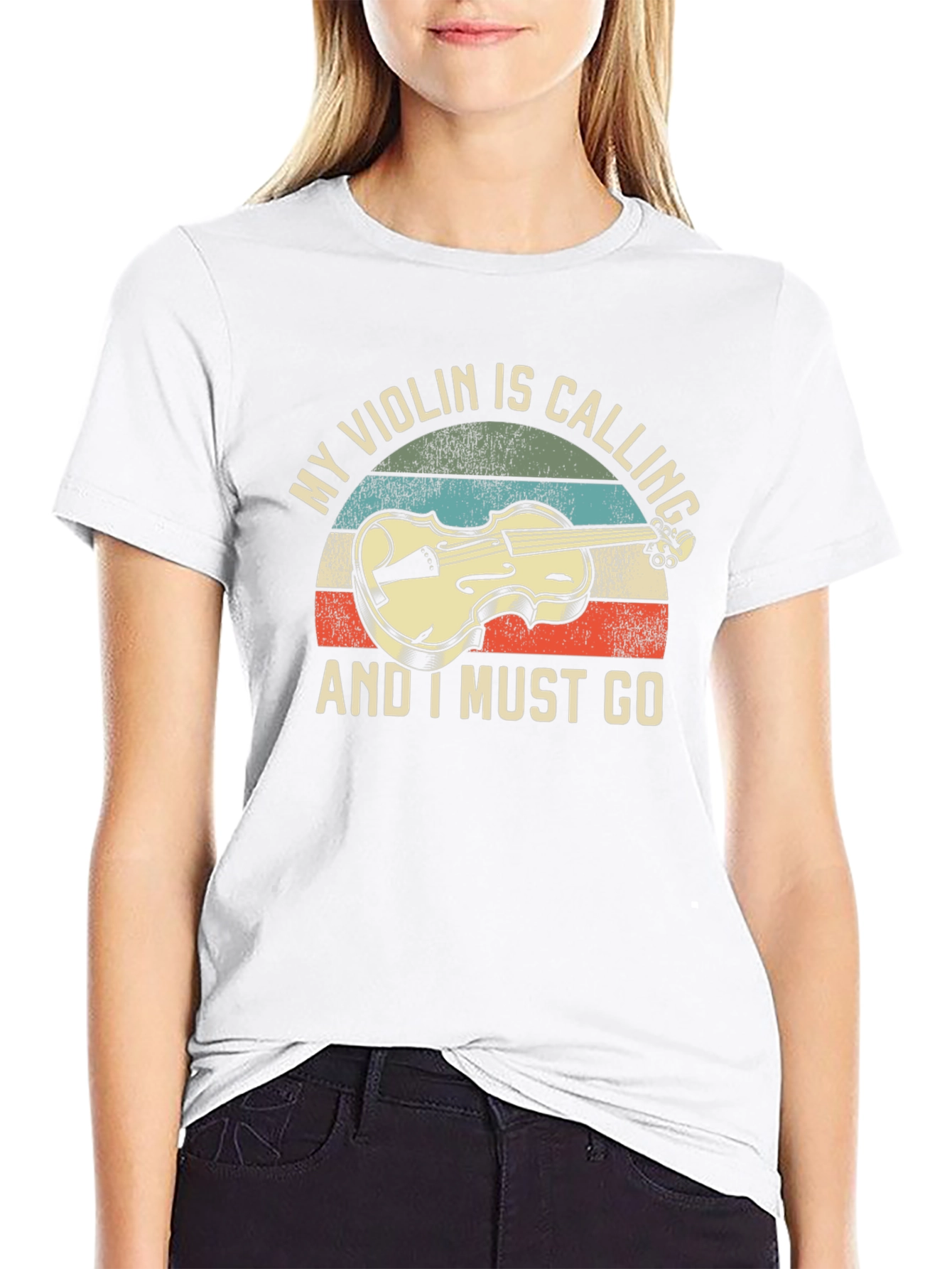 Violin Calling T-Shirt: Musicians Novelty Tee