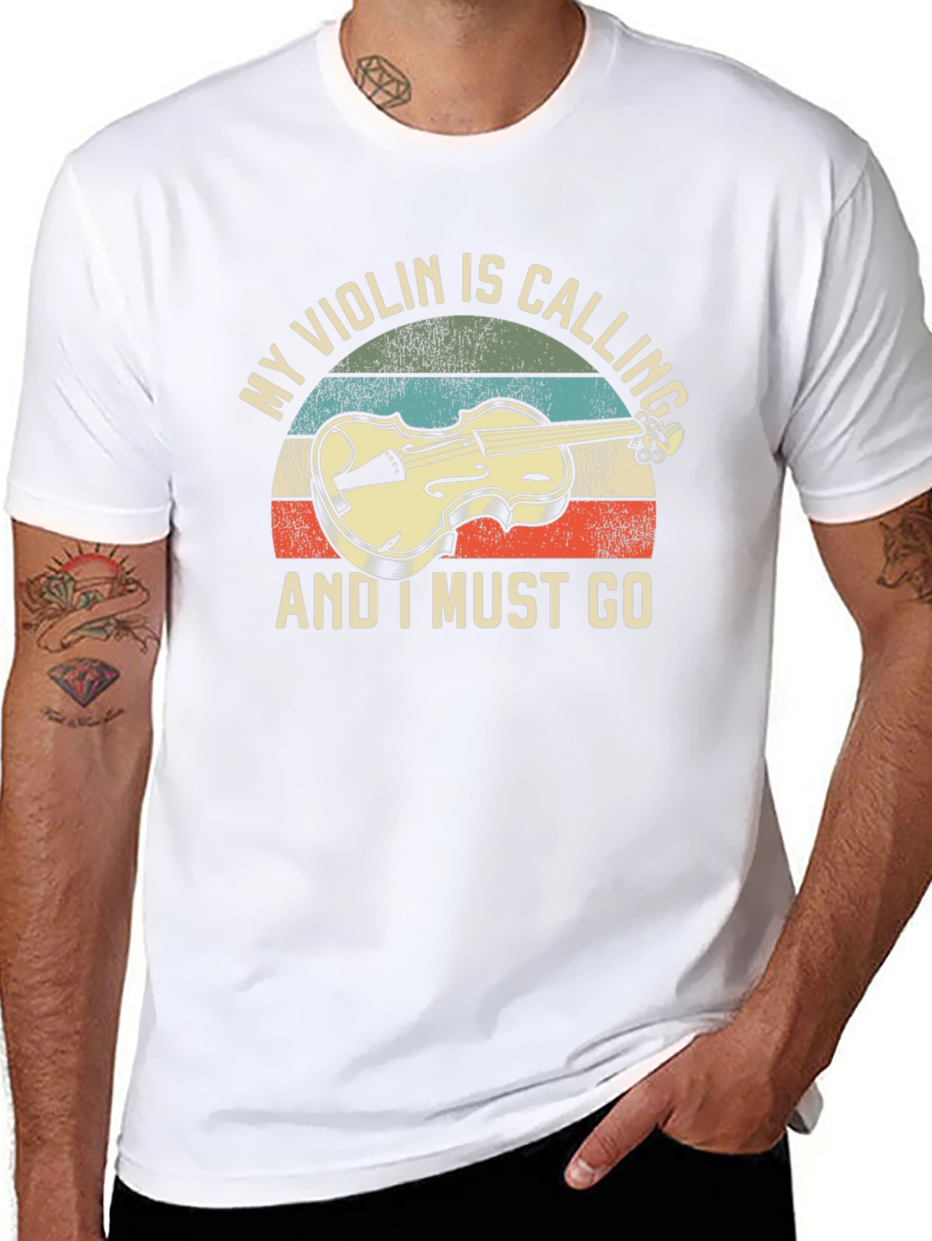 Violin Calling T-Shirt: Musicians Novelty Tee