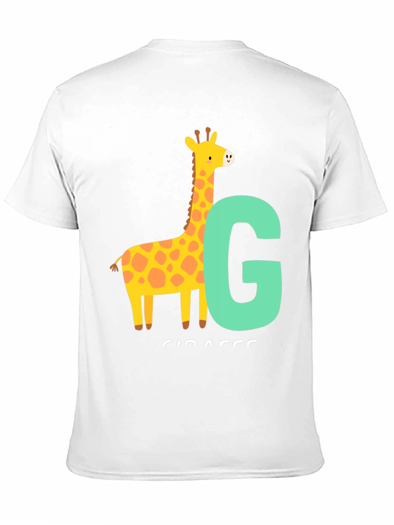 Giraffe Initial G Black T-Shirt