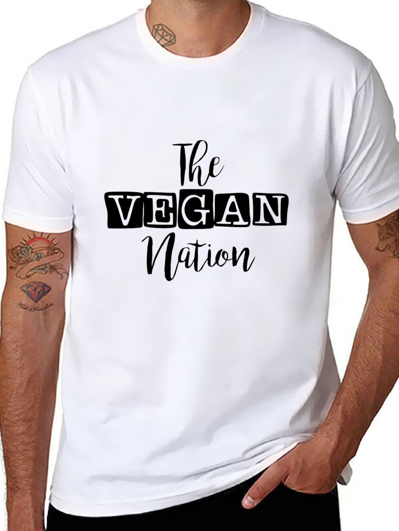 The Vegan Nation Black T-Shirt