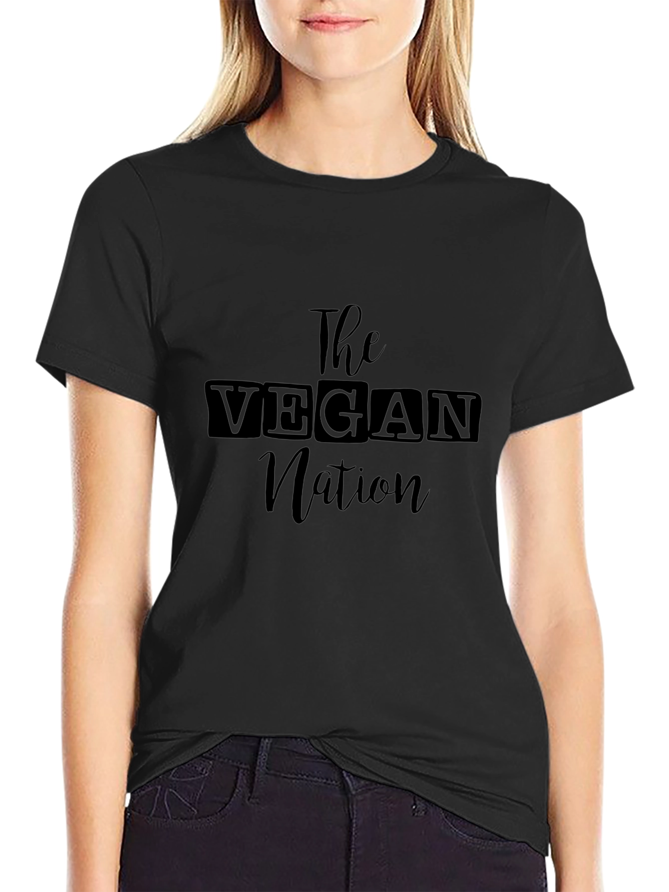 The Vegan Nation Black T-Shirt