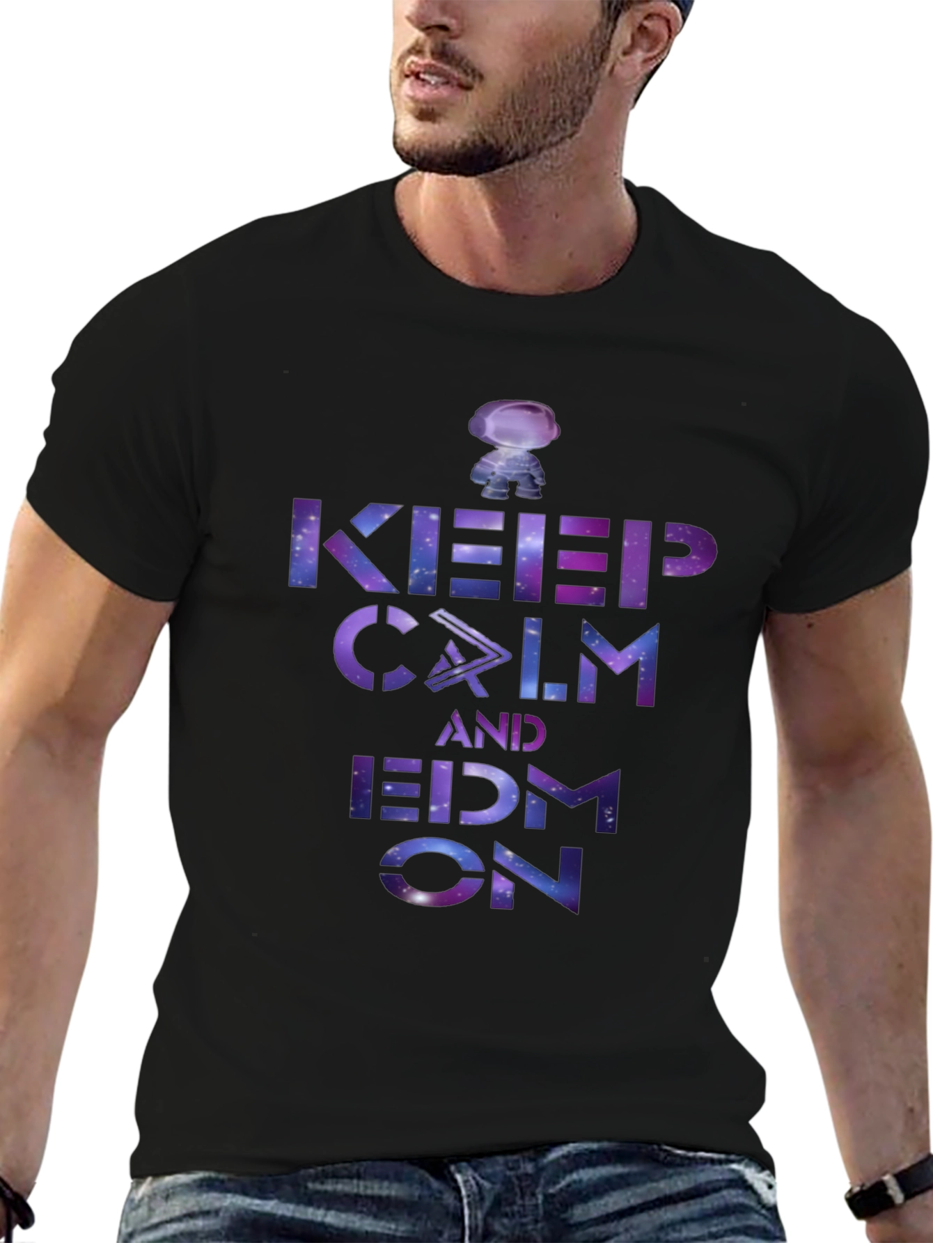 Keep Calm and EDM On Galaxy T-Shirt