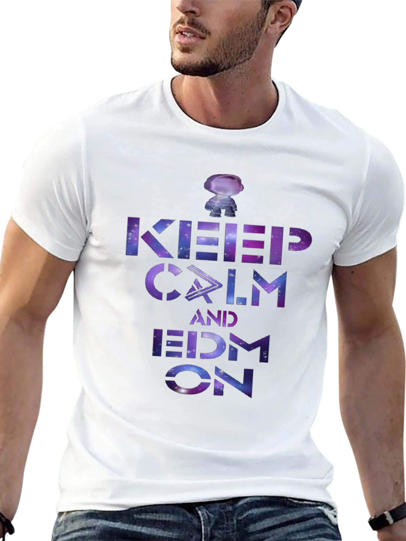 Keep Calm and EDM On Galaxy T-Shirt