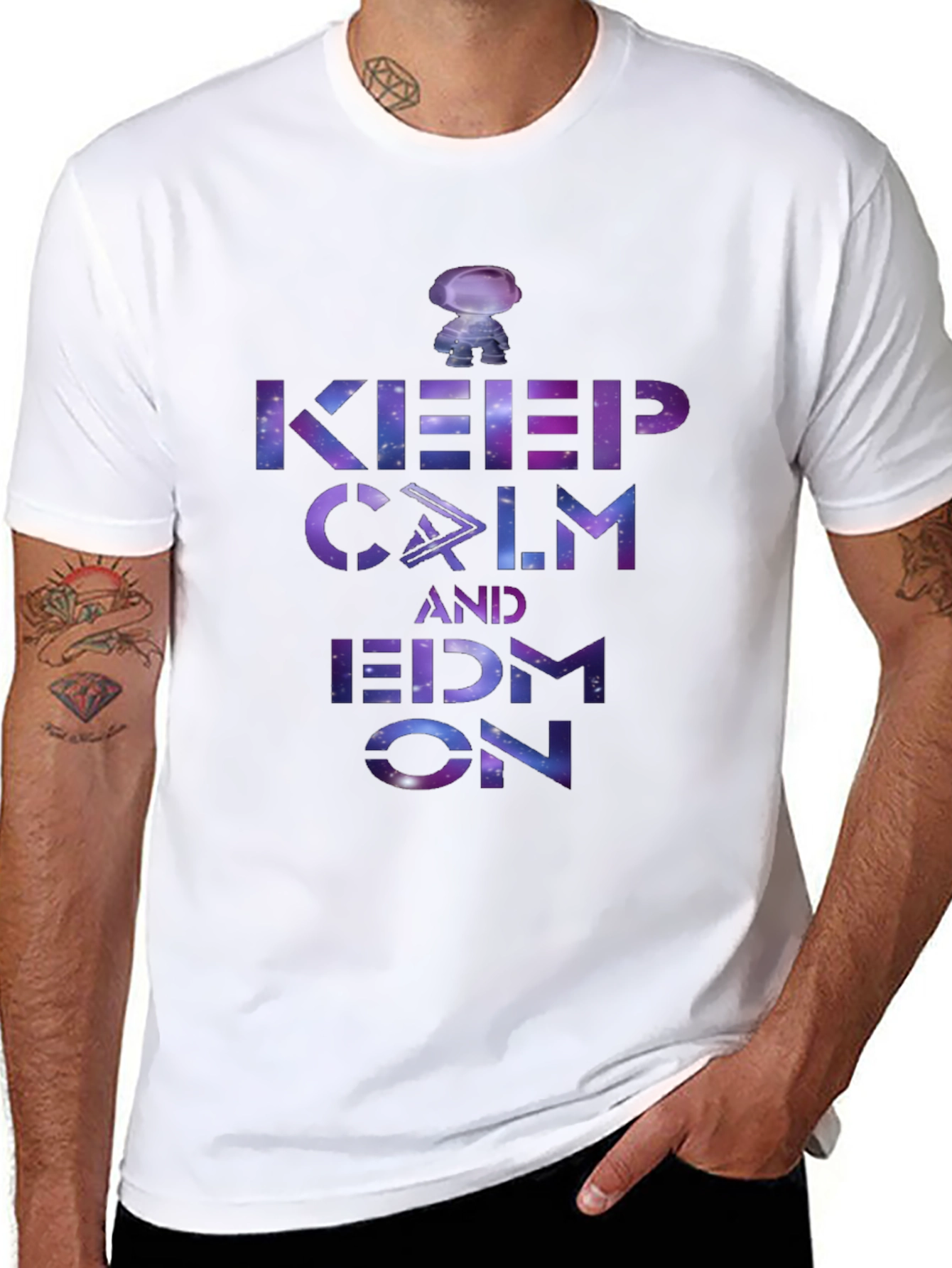 Keep Calm and EDM On Galaxy T-Shirt